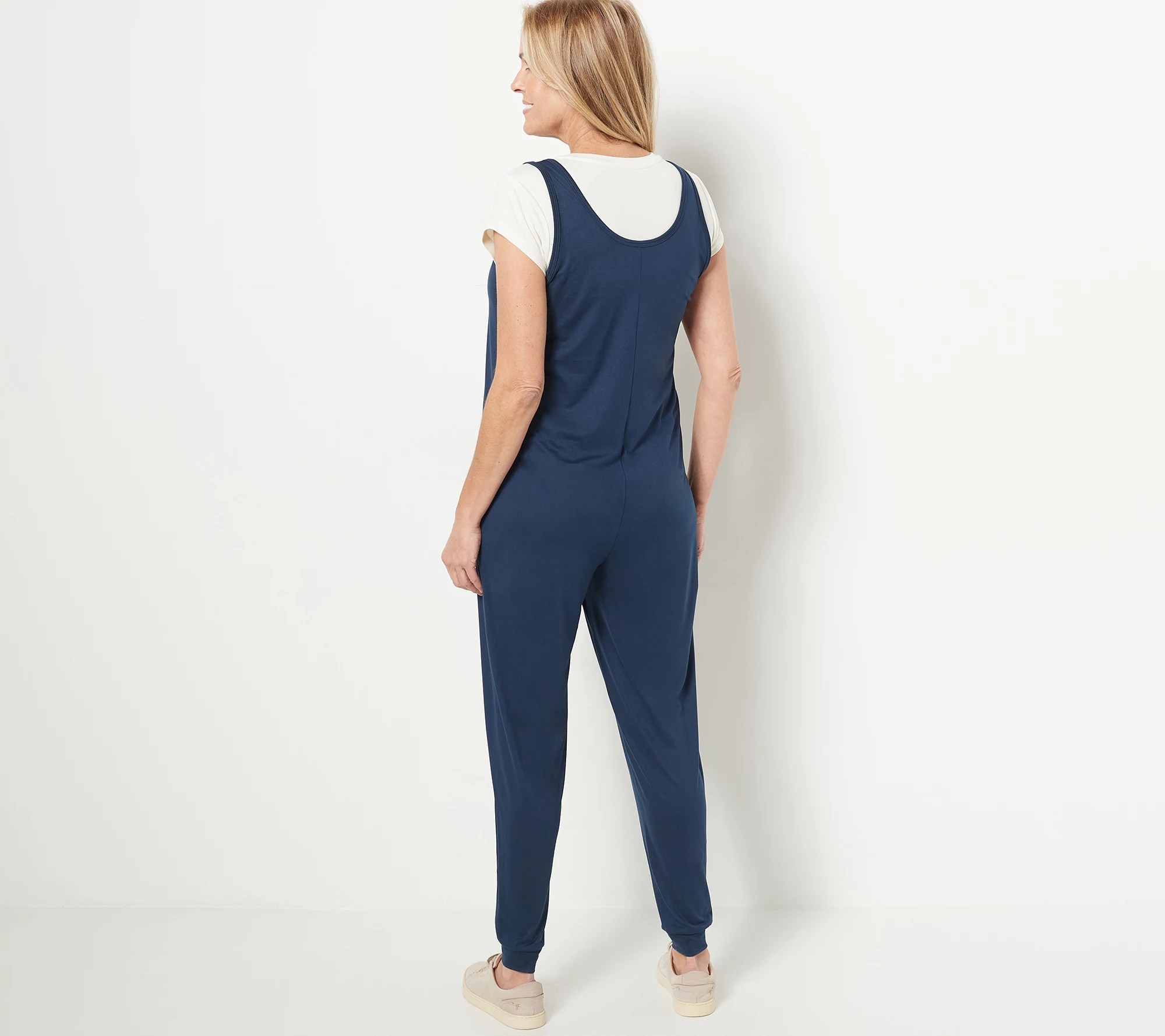 AnyBody Brushed Jersey Jumpsuit and Tee Layering Pack
