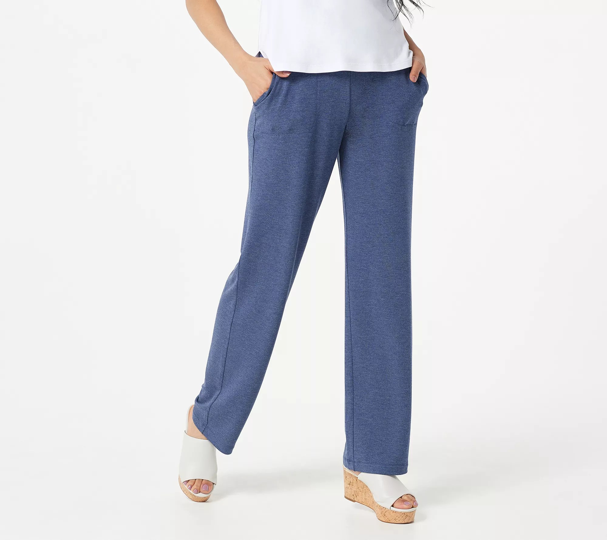 "As Is" Susan Graver Regular Weekend Jersey Knit PullOn Pants