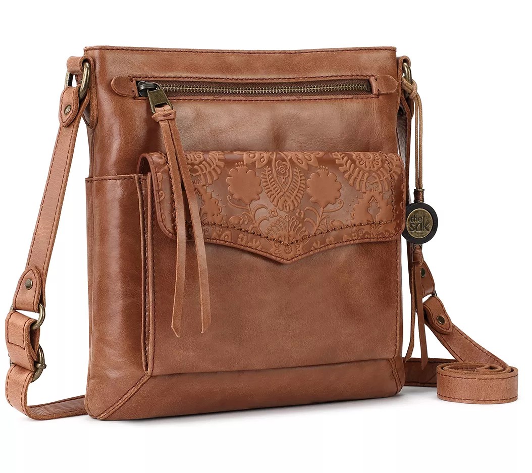 The Sak Ventura Flap Organization Leather Crossbody Bag
