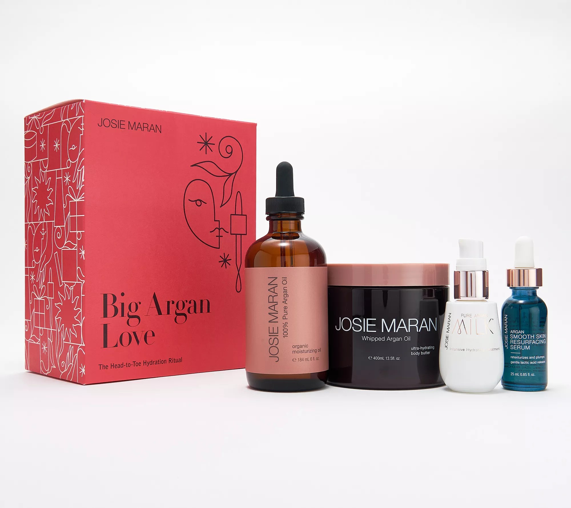 Josie Maran Argan Big Love Customer Faves 4pc Skin Loving Holiday Box