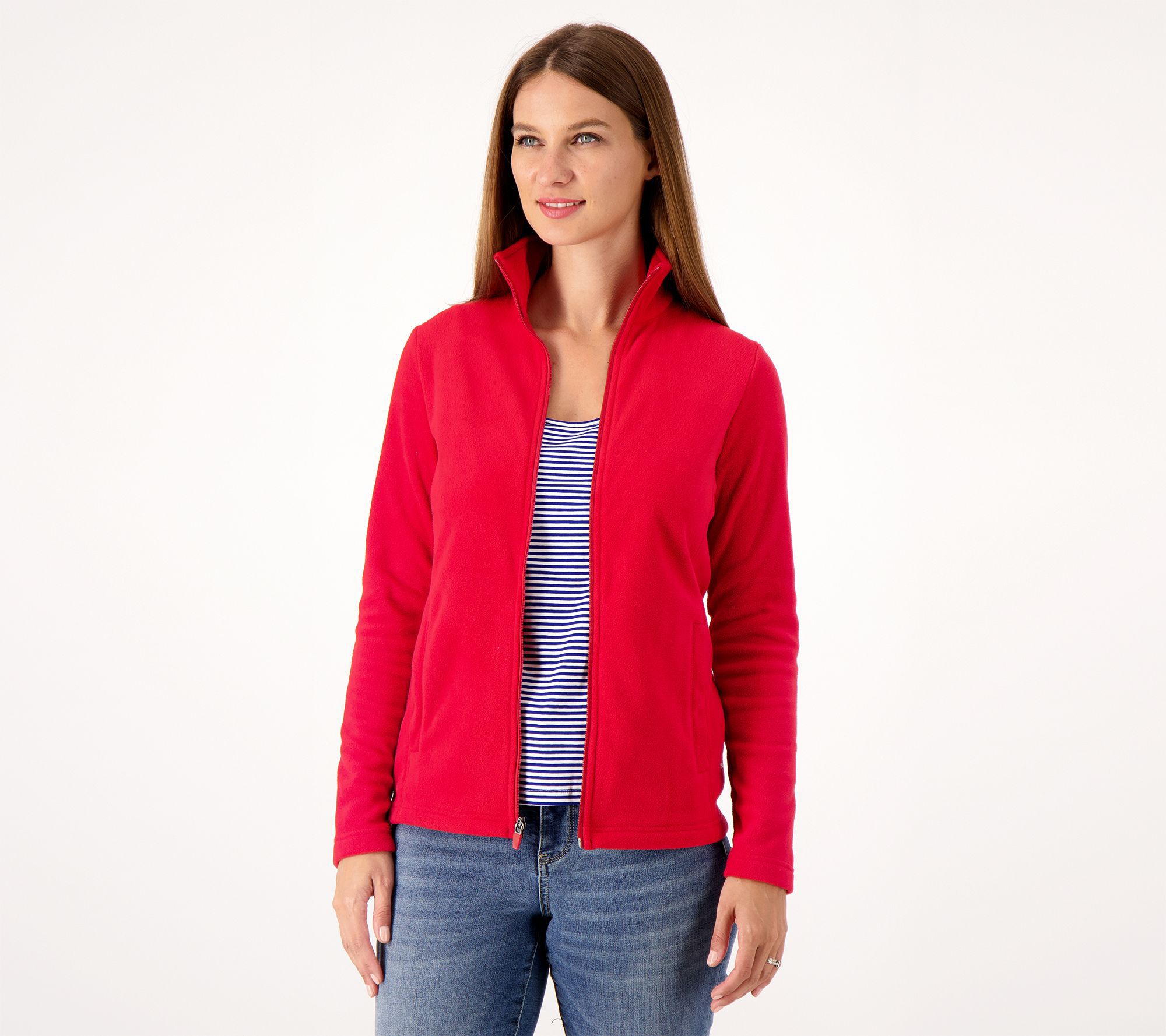 Lands' End Tall Fleece ZipFront Jacket