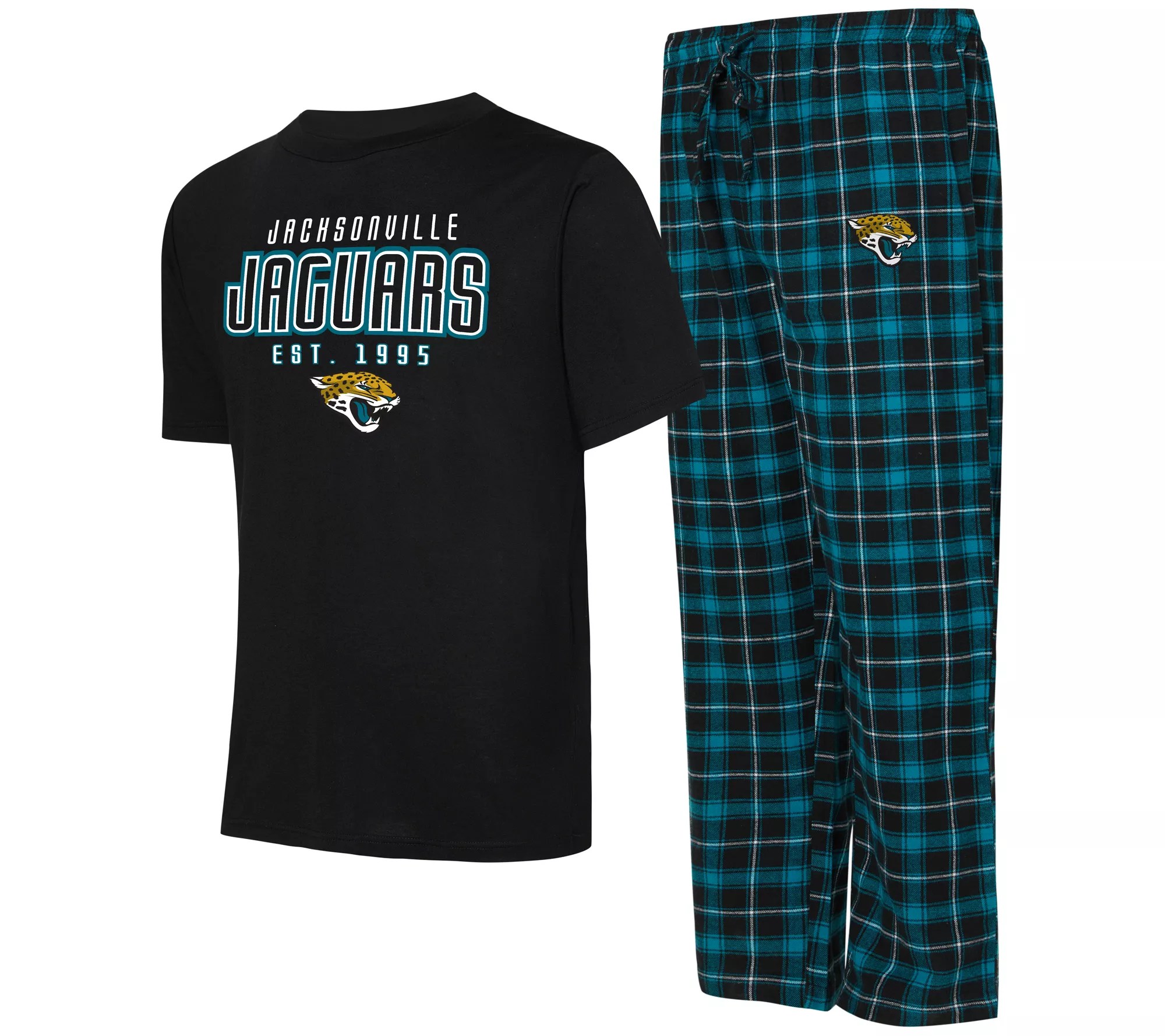 NFL Men's ShortSleeve Tee & Flannel Pajama Set