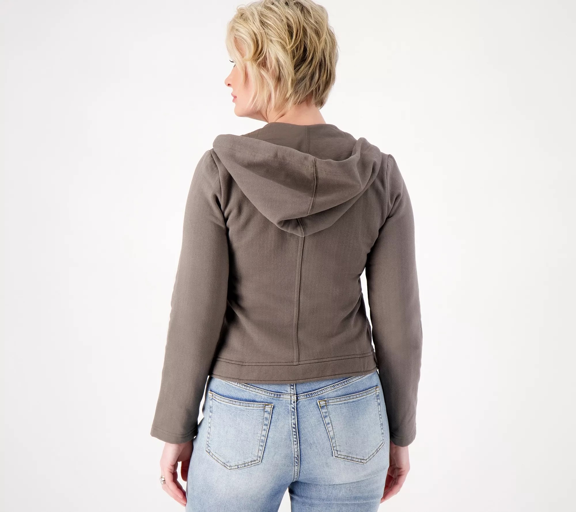 Barefoot Dreams MC Jacquard Fleece Moto Jacket