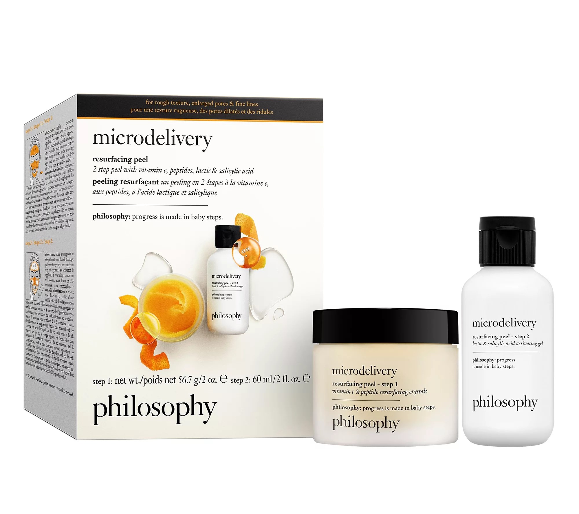 philosophy 2oz 2step vitamin C microdelivery peptide peel