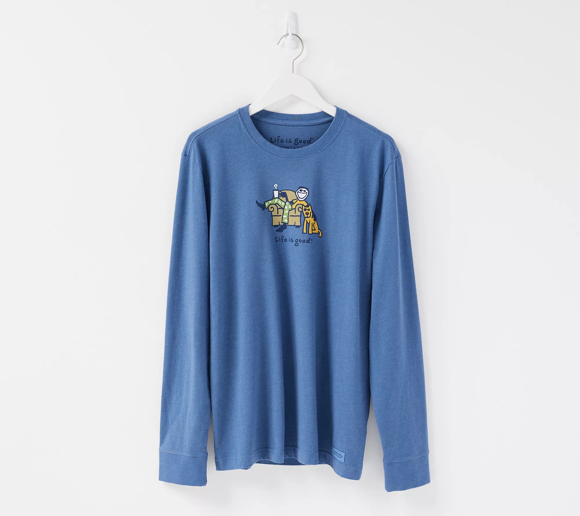 Life is Good Men's Vintage LongSleeve Crusher Tee