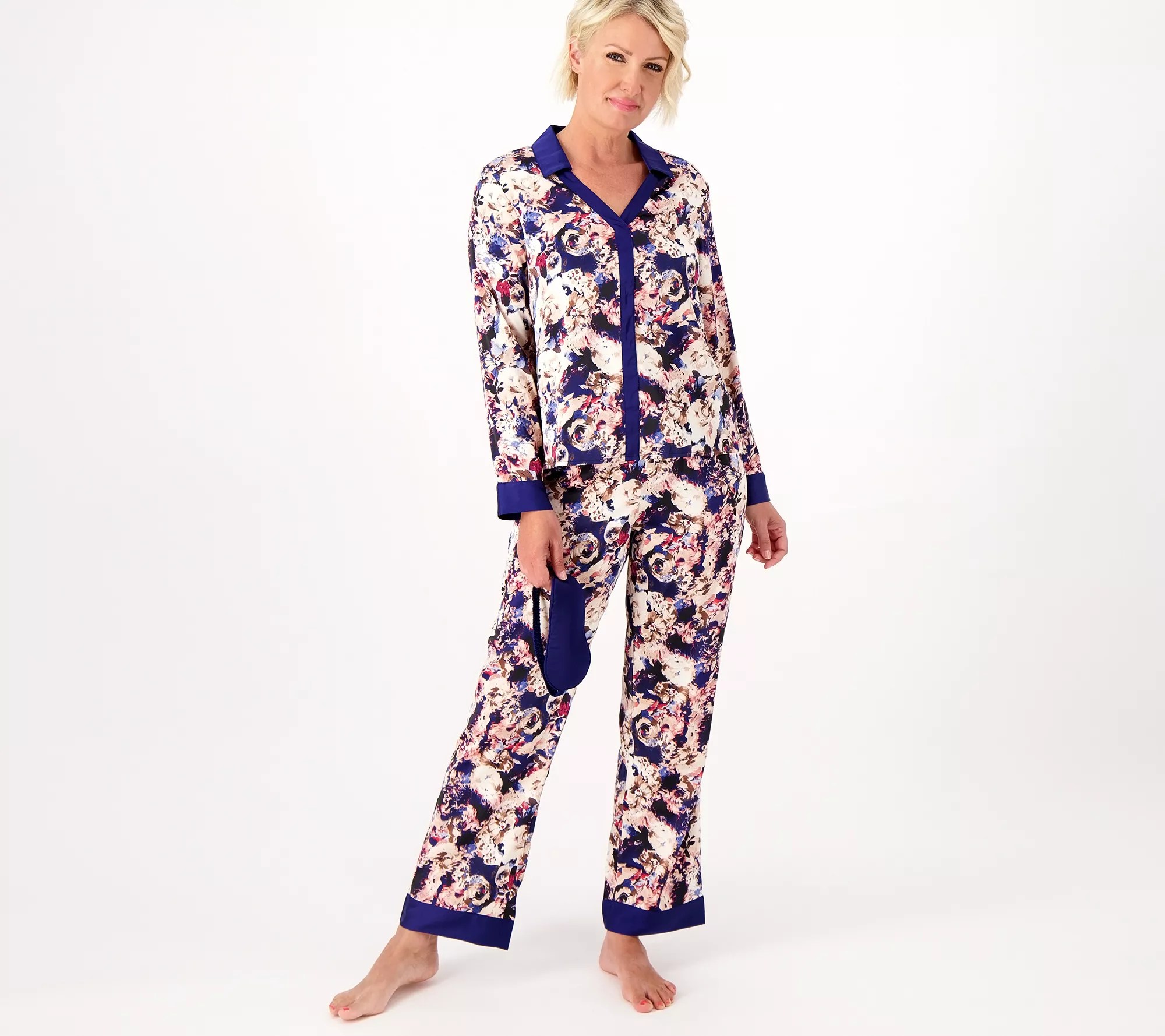 Breezies Lounge Printed Sleep Set with Eye Mask