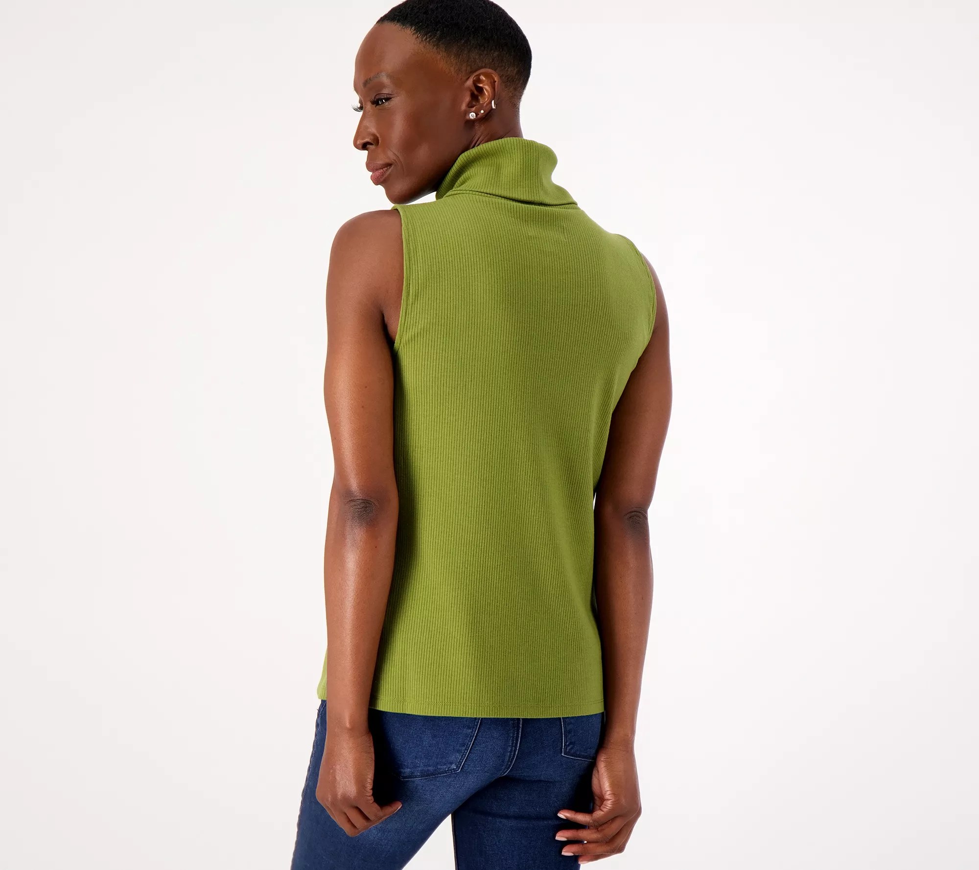 Candace Cameron Bure Sleeveless Turtleneck Top