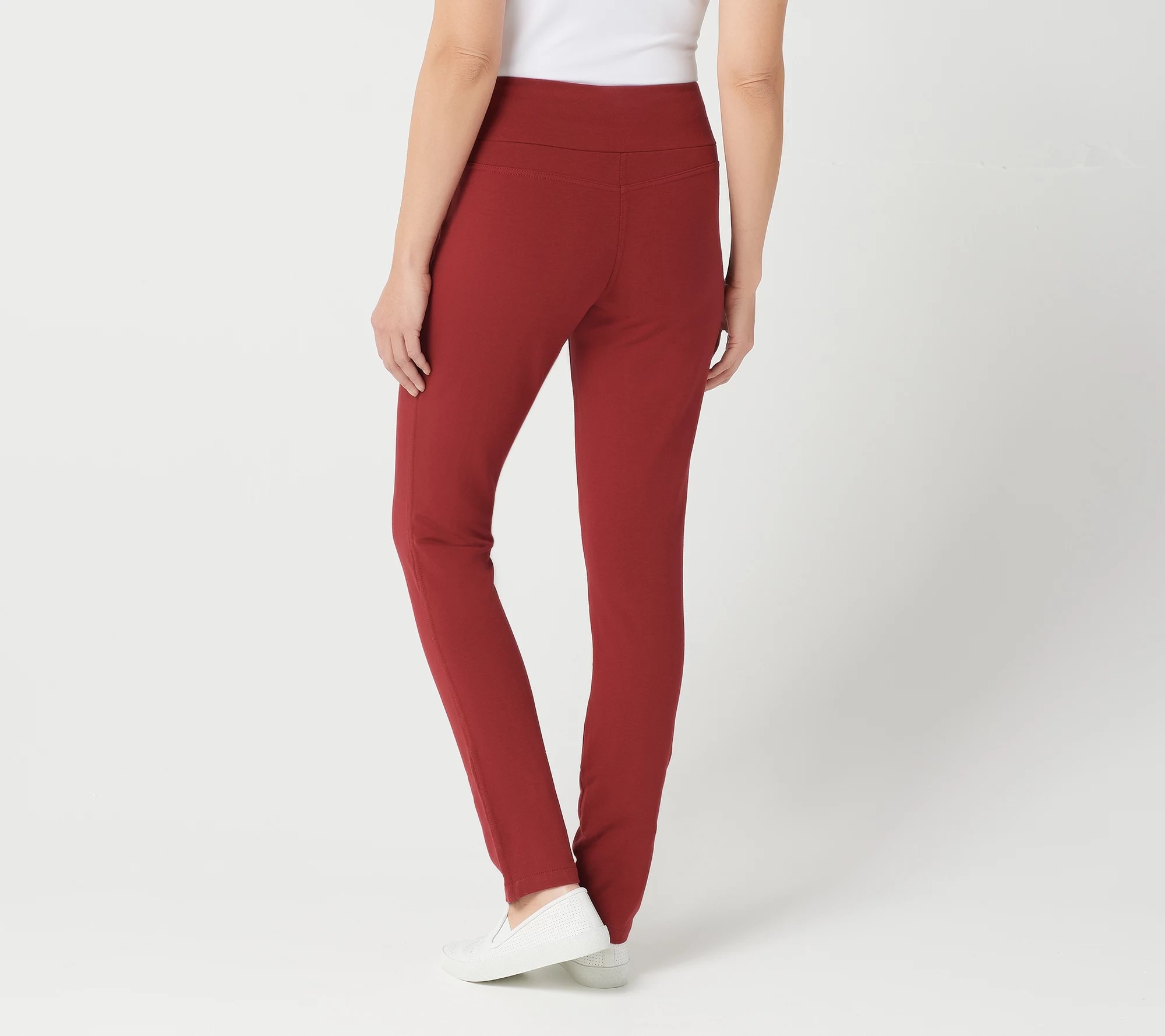 "As Is" Denim & Co. Active Regular Slim Leg Knit Pants