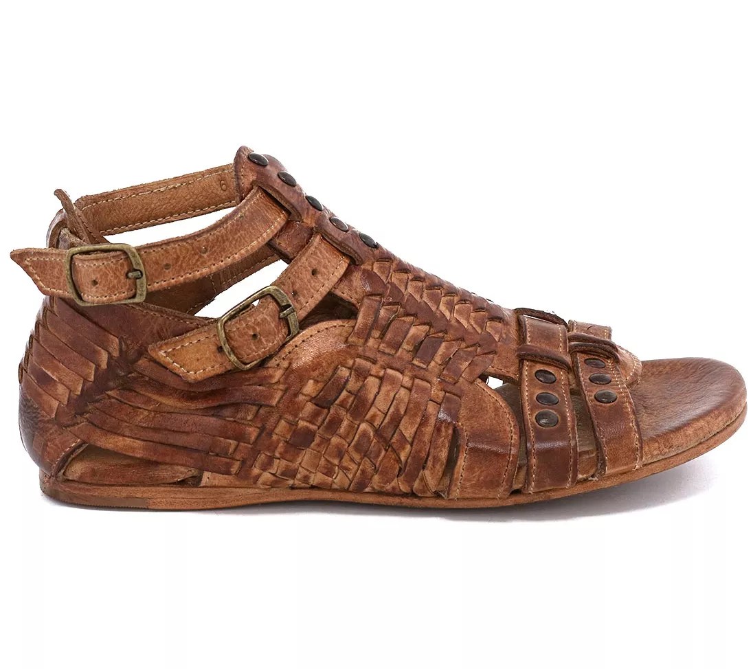 BED STU Leather Woven Huarache Sandals Claire