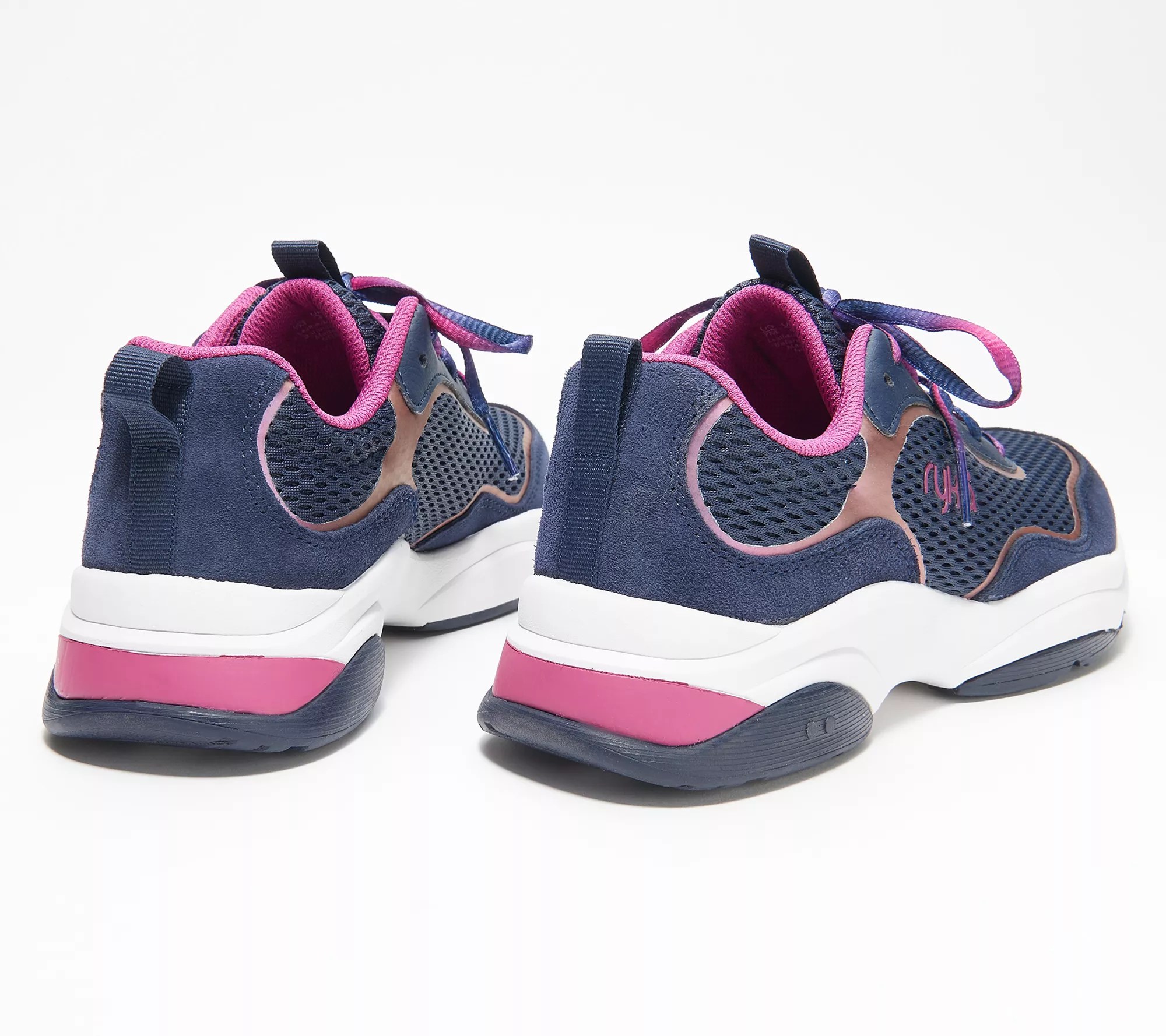 Ryka Leather & Mesh Walking Sneakers Nostalgia