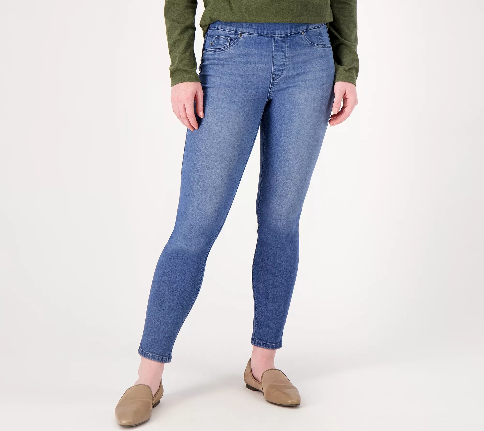 Laurie Felt Silky Denim Cambre Ankle Skinny Jeans