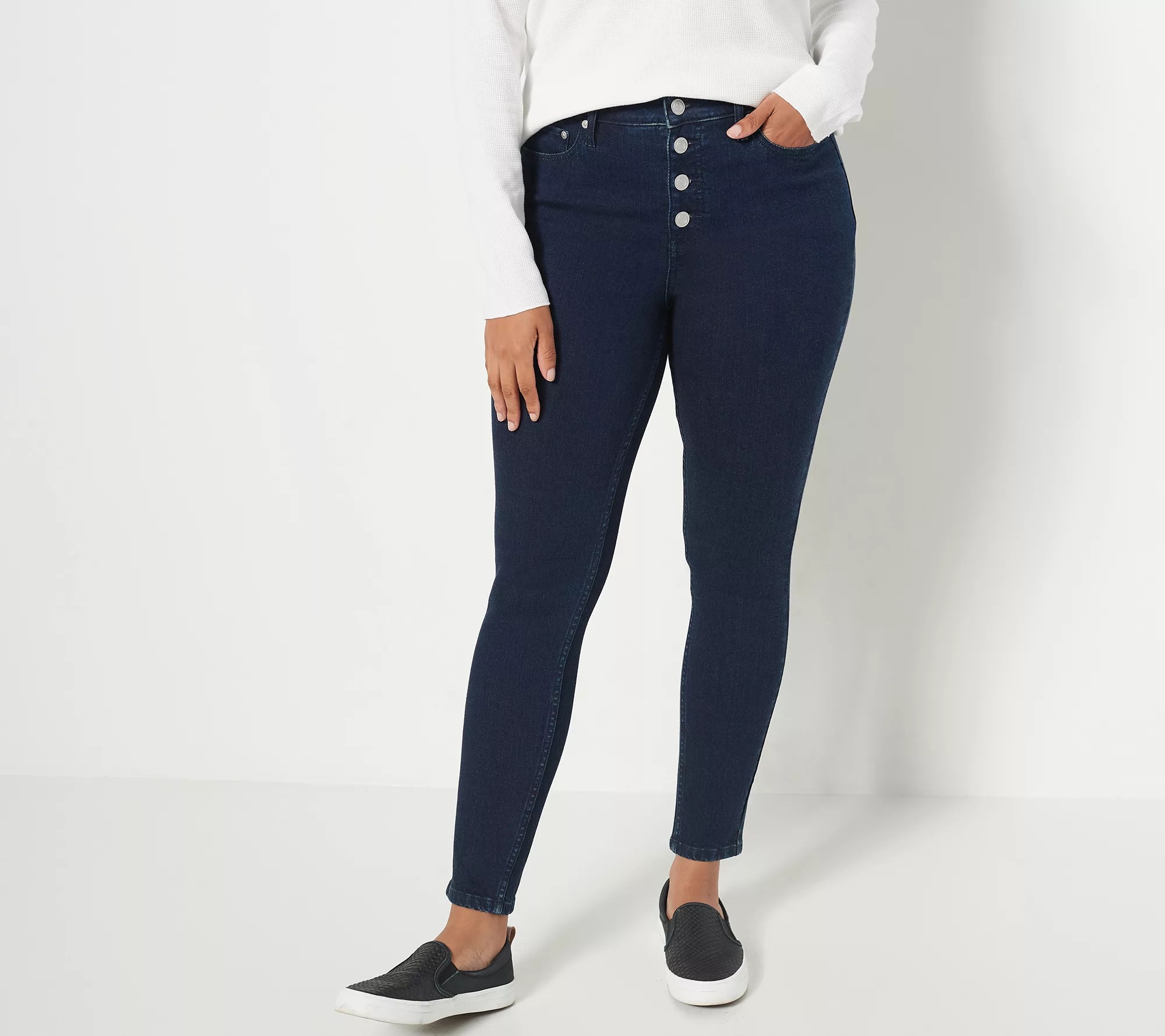 Candace Cameron Bure Pacific Denim Skinny Jean Fly