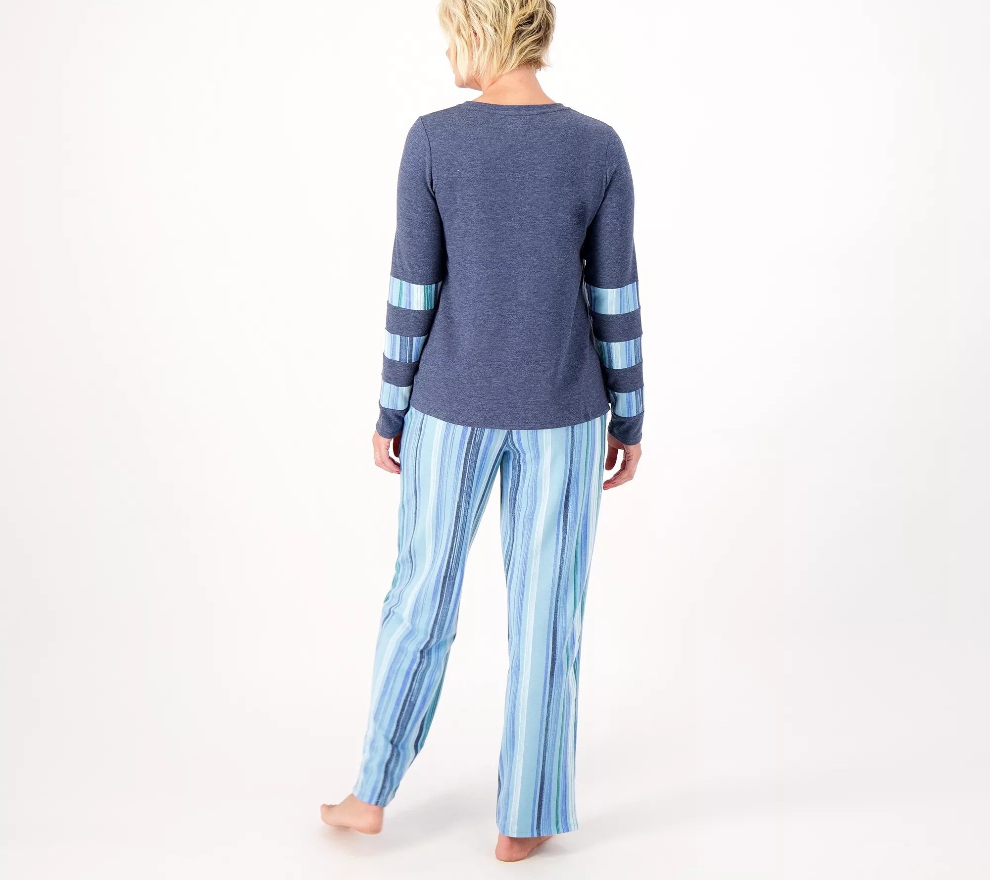Cuddl Duds Comfortwear Regular Long Sleeve Pajama Set
