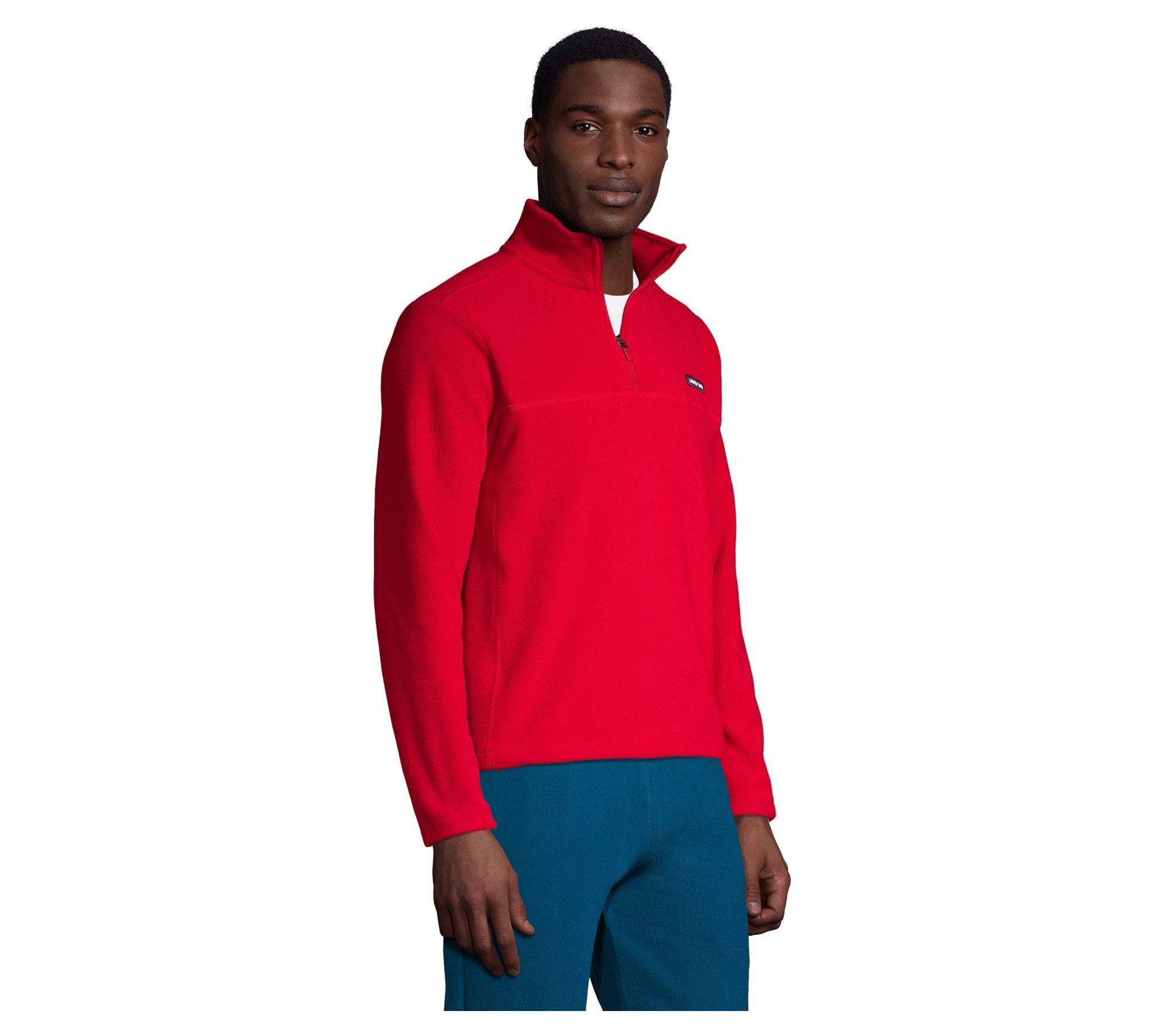 Lands' End Men's Tall Fleece Quarter Zip