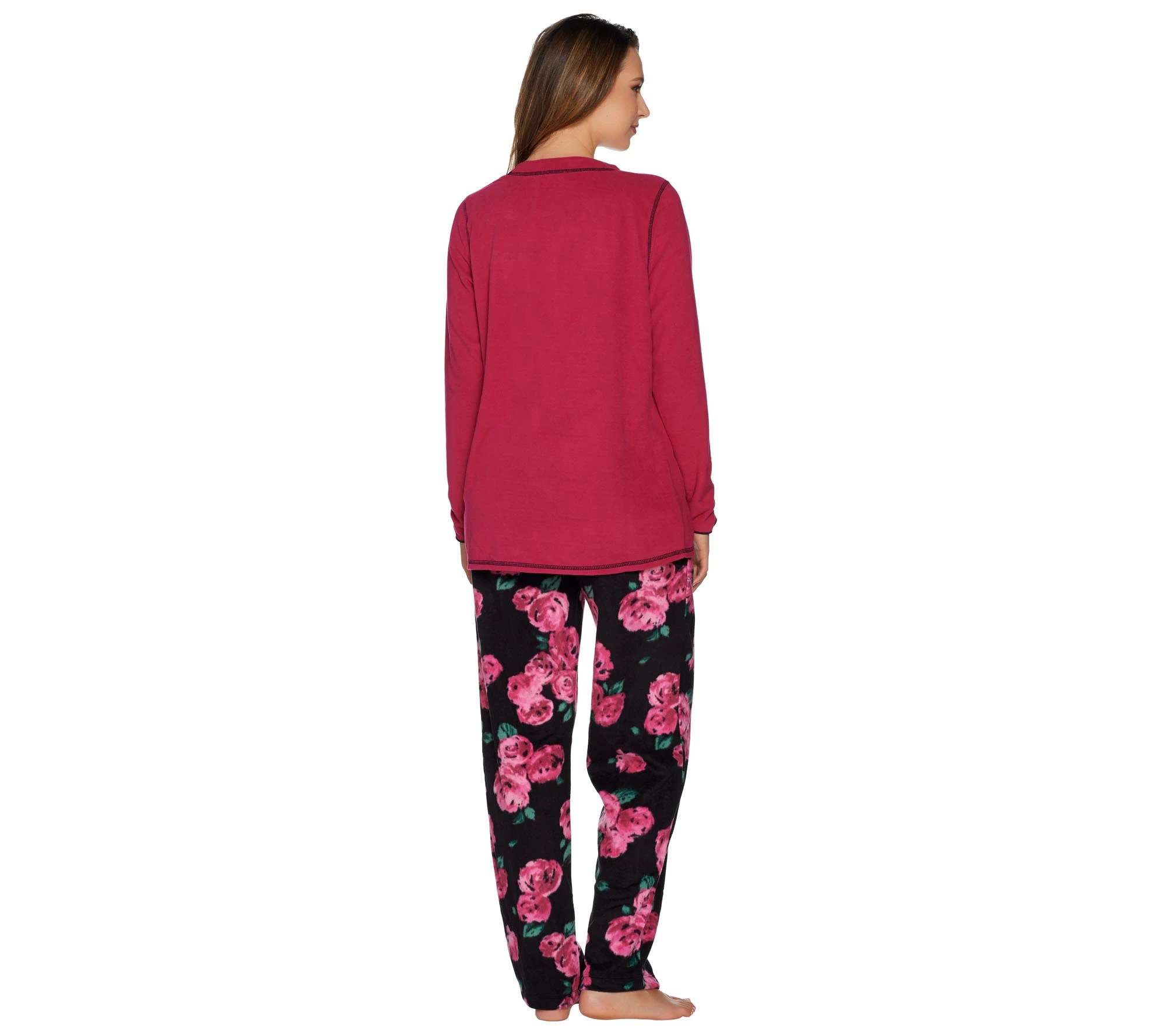 Stan Herman Petite Micro Fleece Novelty Pajama Set