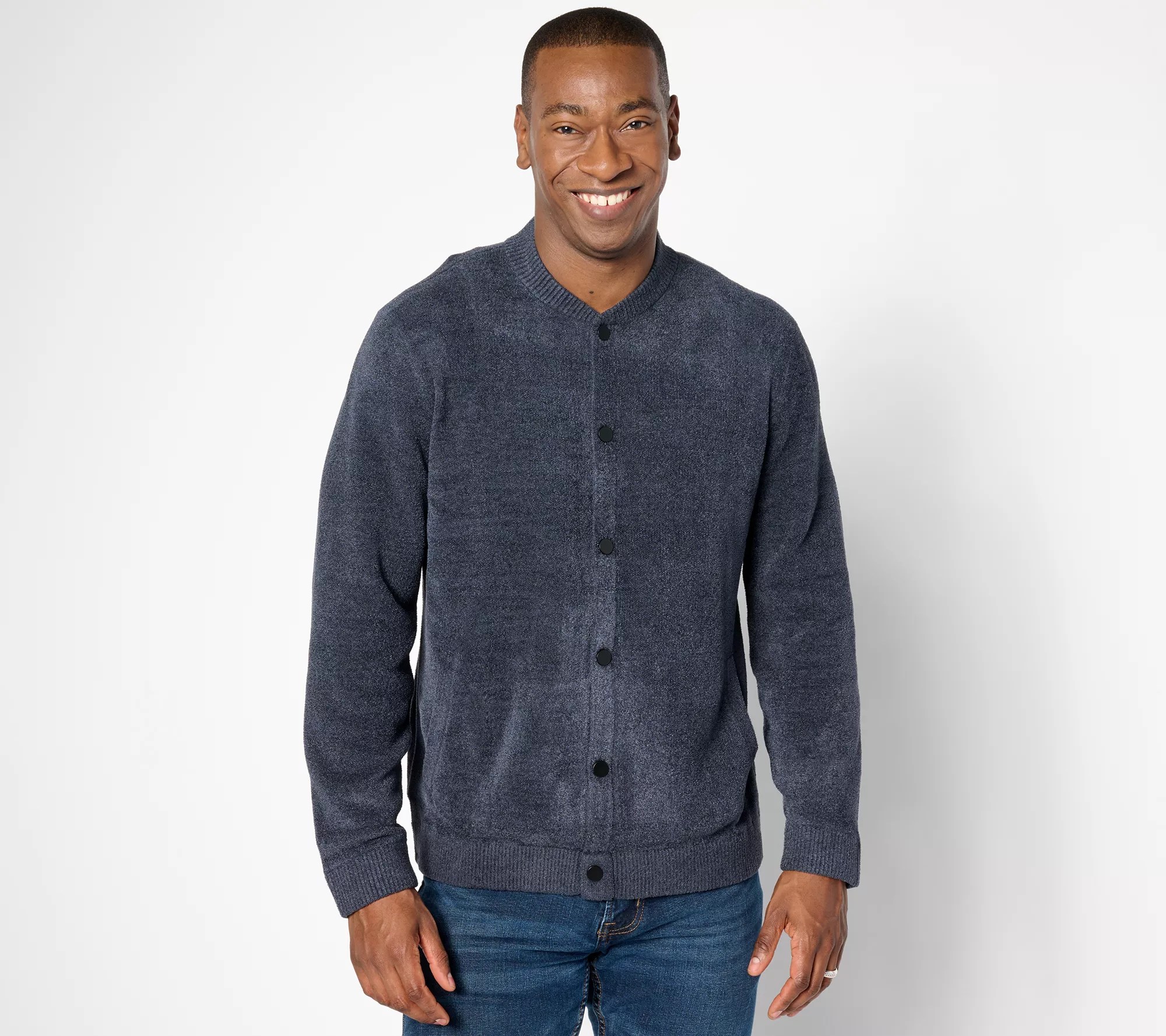 Barefoot Dreams Men's CozyChic Ultra Lite Button Up Jacket