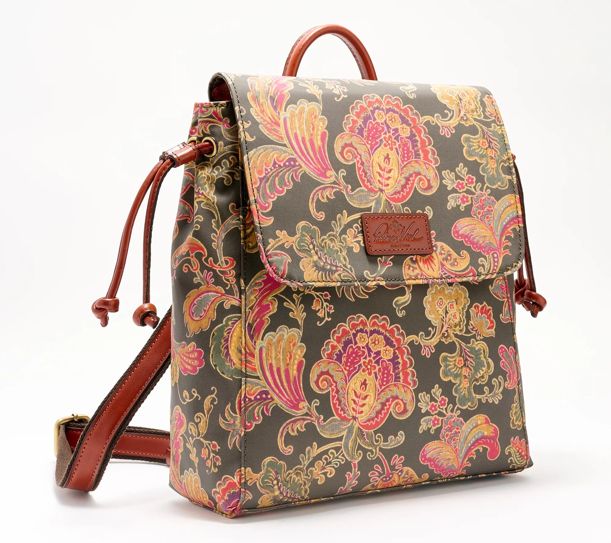 Patricia Nash Arino Coated Cotton Drawstring Backpack