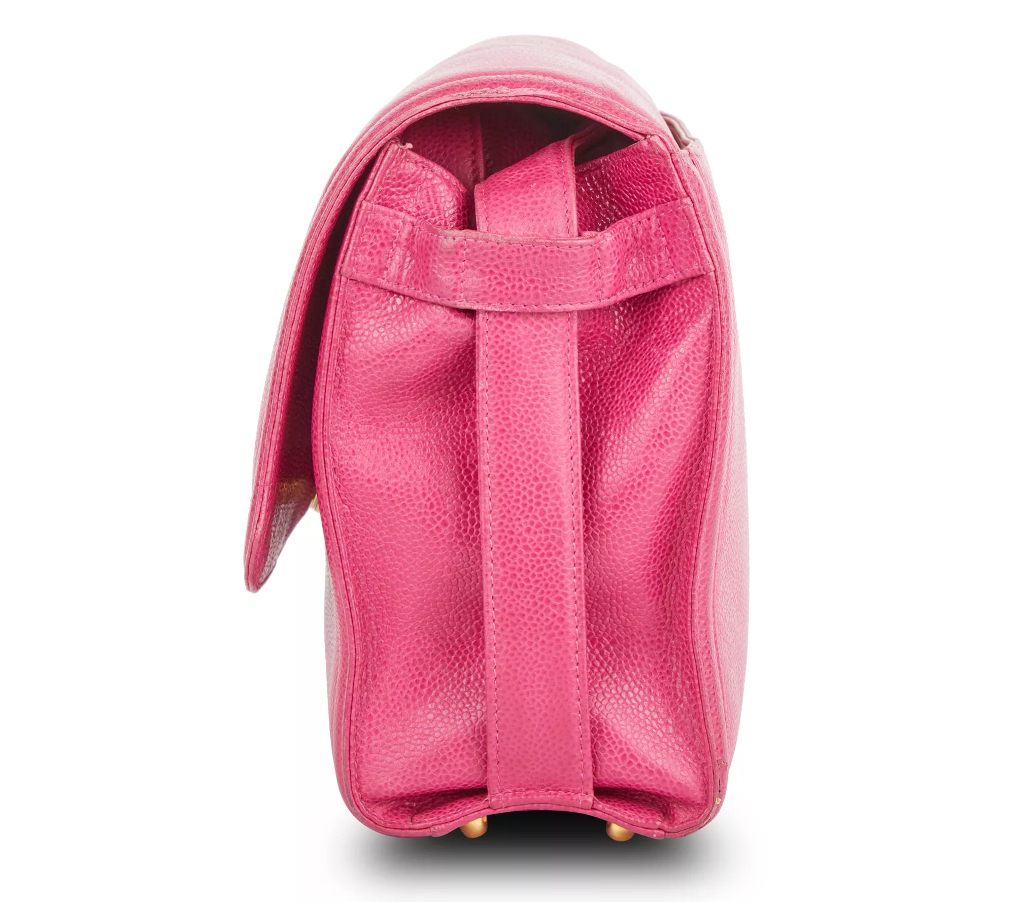 PreOwned Chanel Messenger Bag Caviar Hot Pink