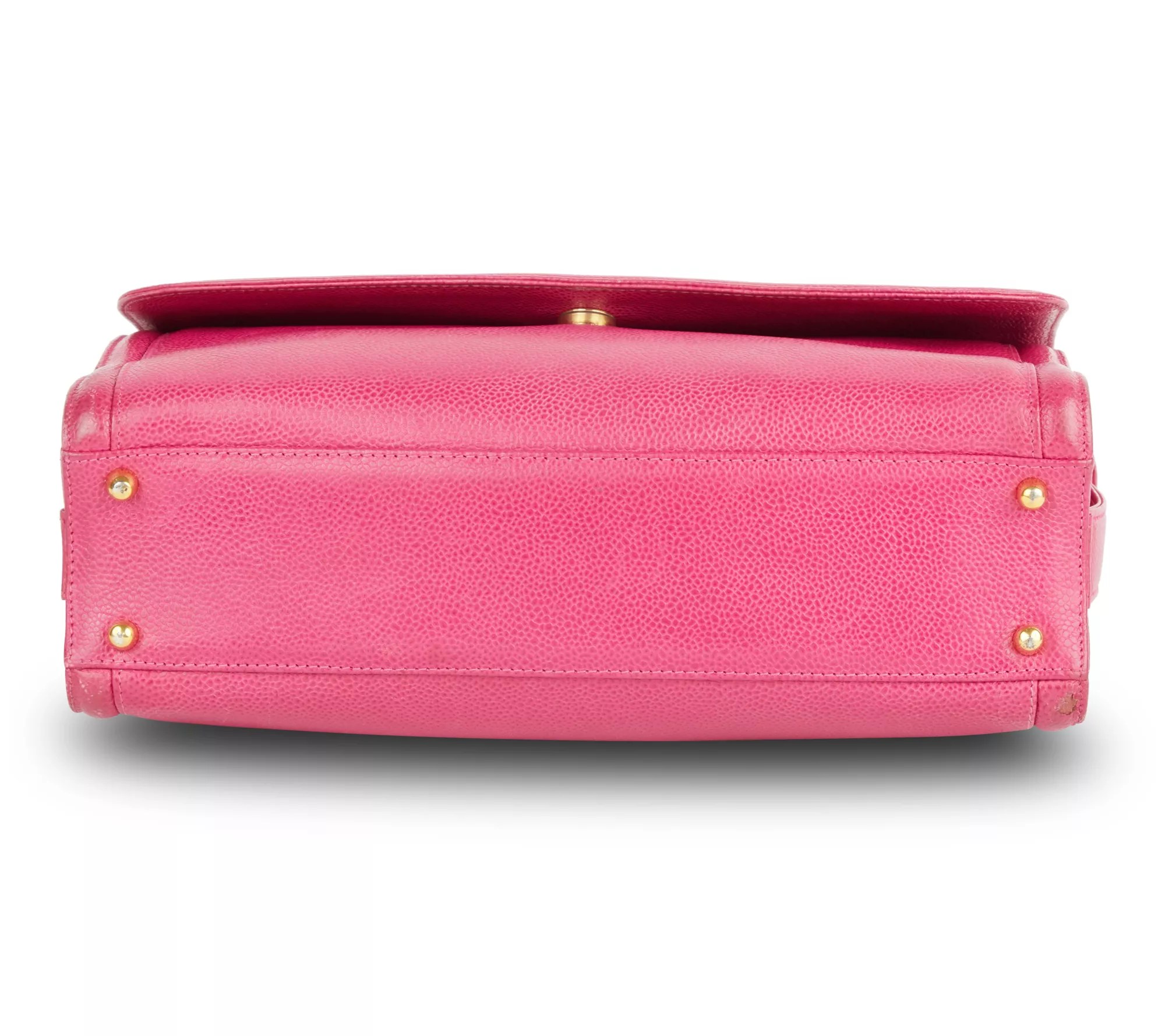 PreOwned Chanel Messenger Bag Caviar Hot Pink