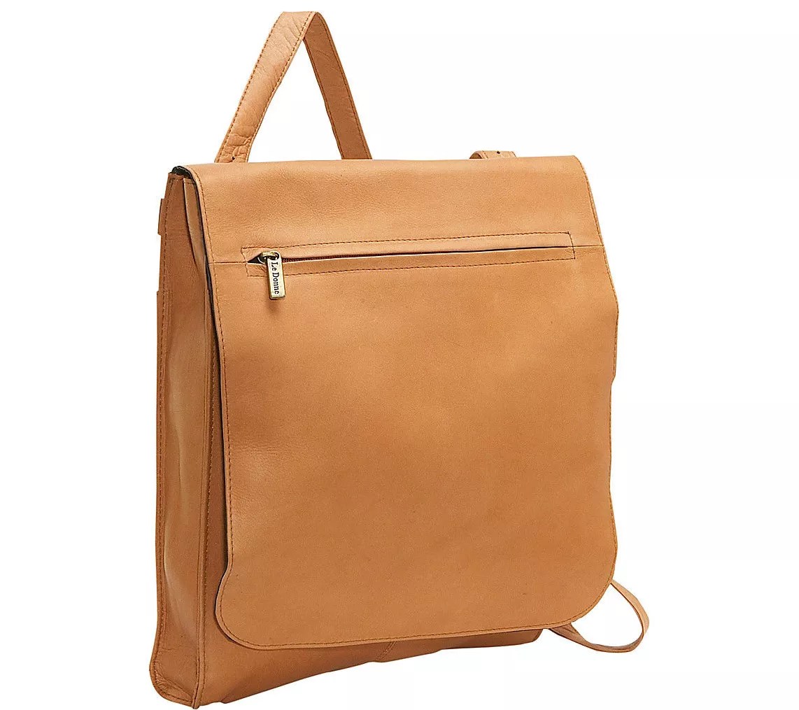 Le Donne Leather Convertible Shoulder Bag/Backpack