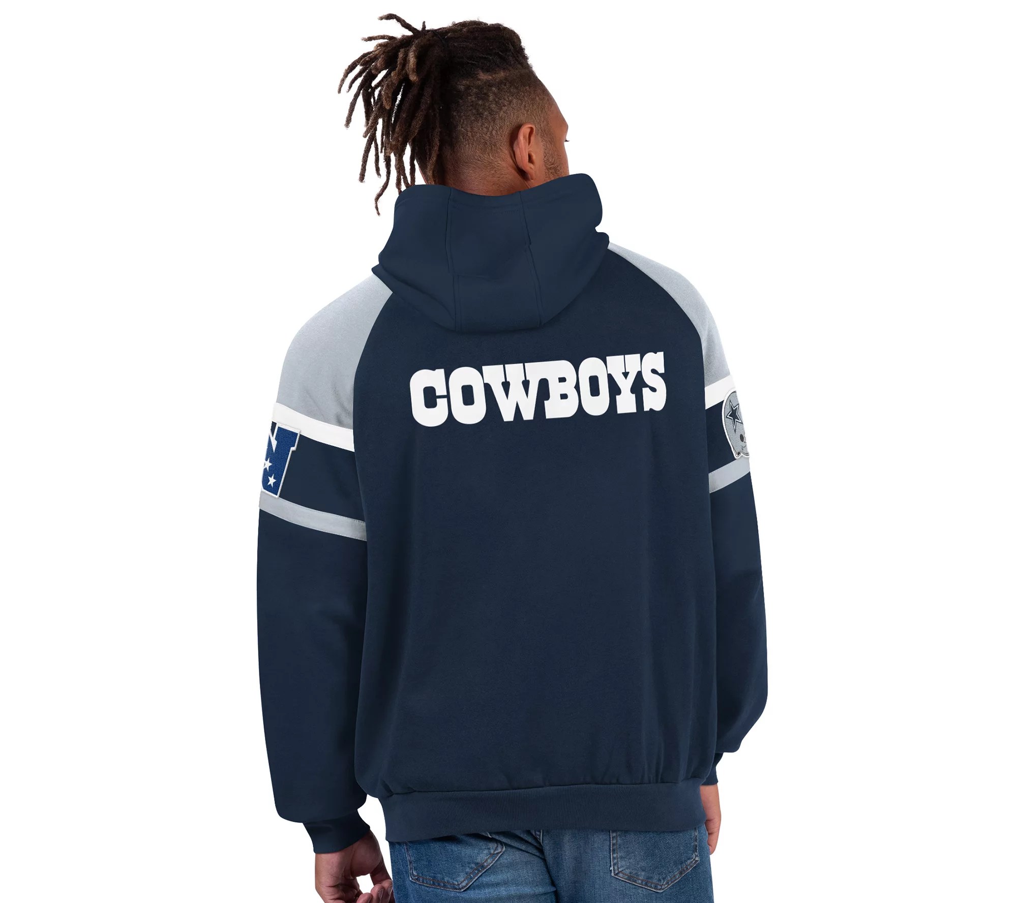 NFL Dallas Pullover Colorblock Hooded Sweatshirt