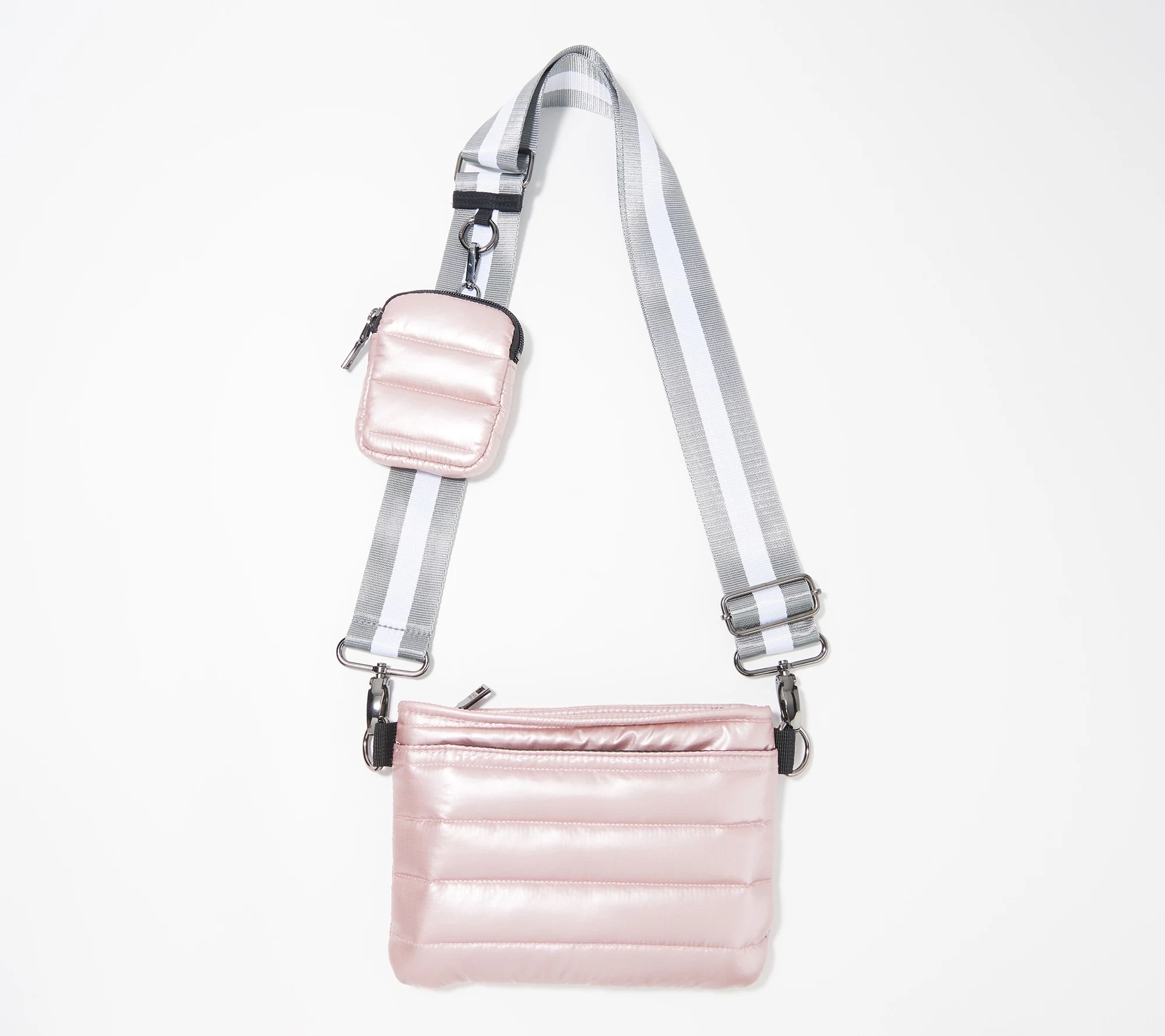 Think Royln Convertible Nylon Crossbody w/ Accessory Pouch Sash