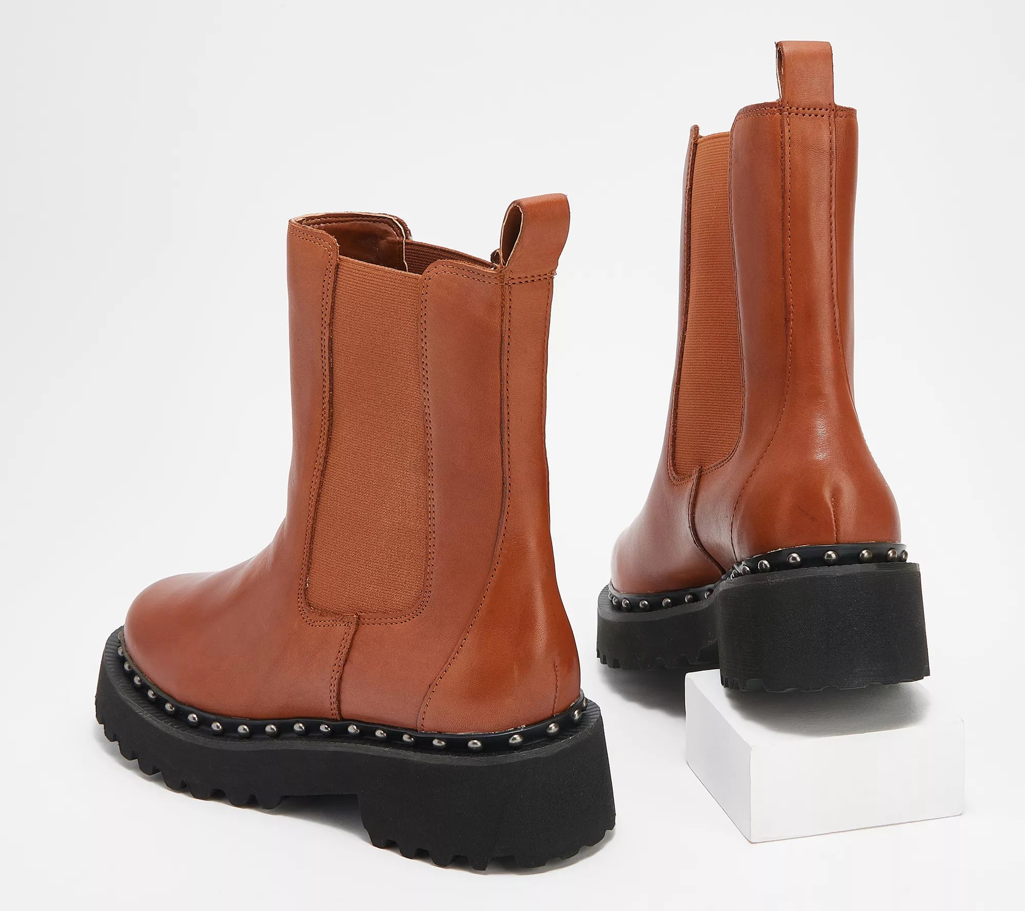 "As Is" Vince Camuto Leather or Suede Mid Chelsea Boots Meendey