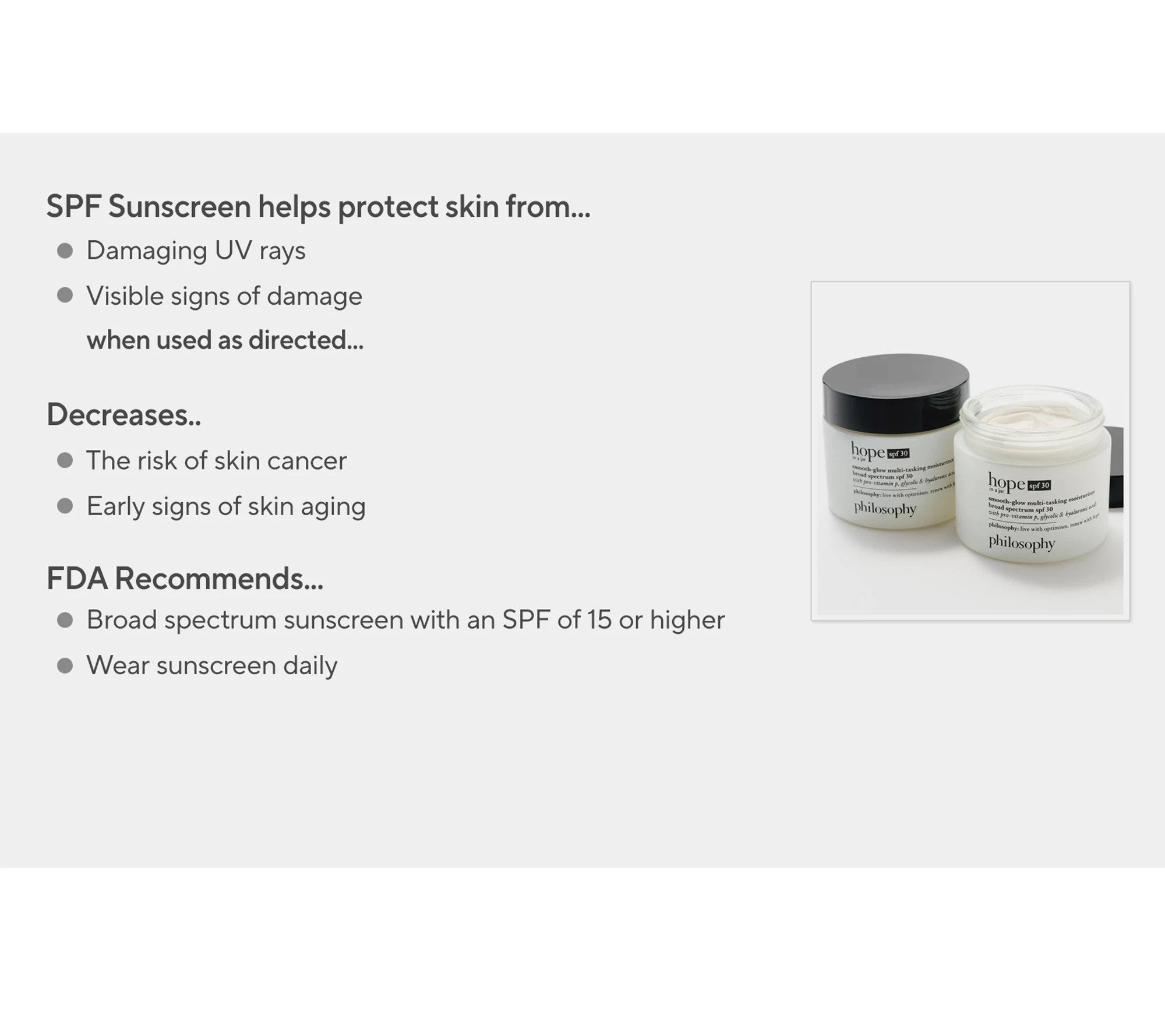 philosophy 2oz spf 30 hope in a jar duo