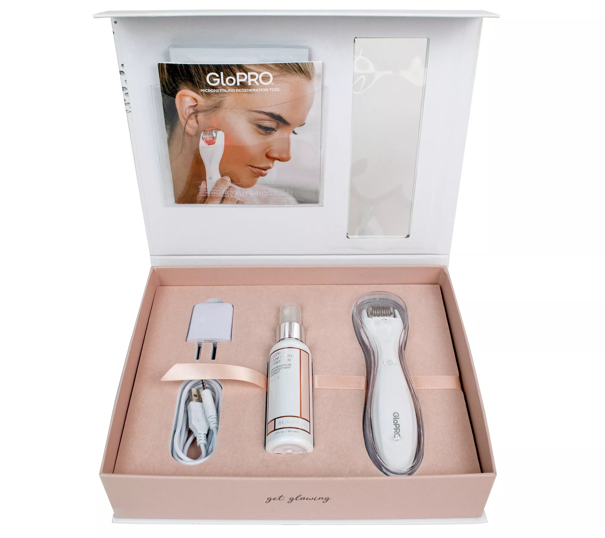 BeautyBio GloPRO Facial Tool with Bright Eye Patches
