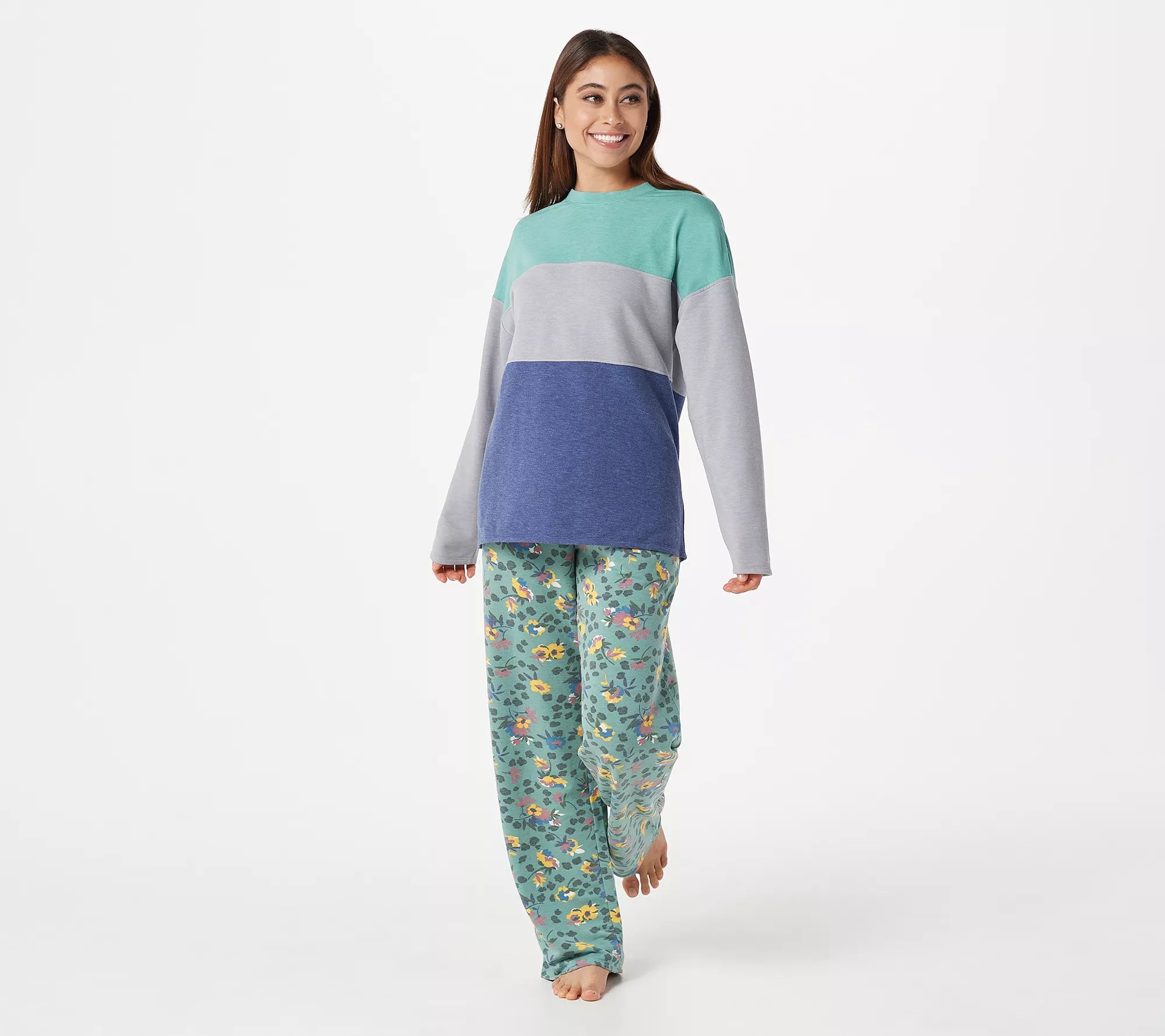 Cuddl Duds Comfortwear Petite Length Pajama Set