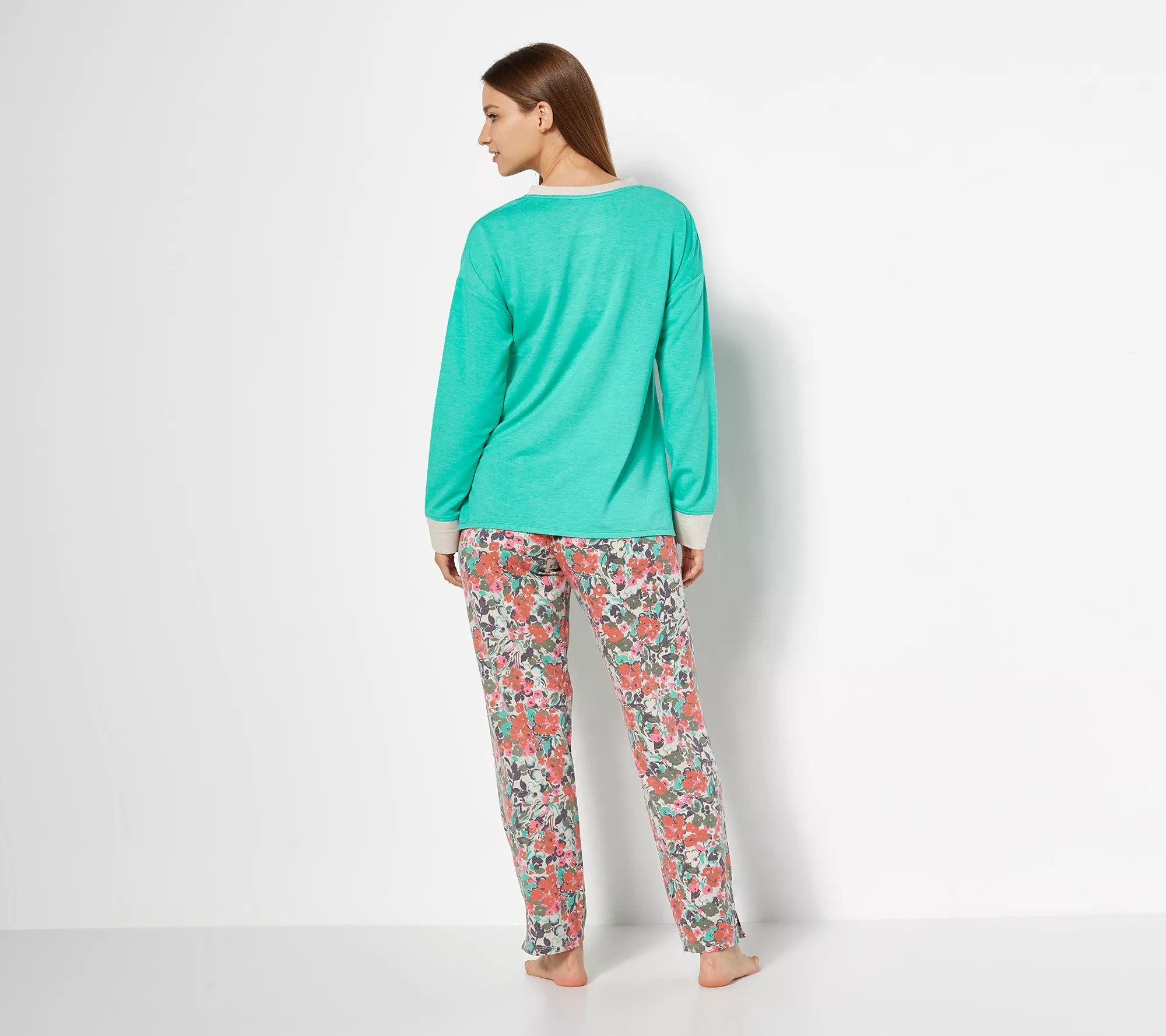 Cuddl Duds Petite Comfortwear Pajama Set