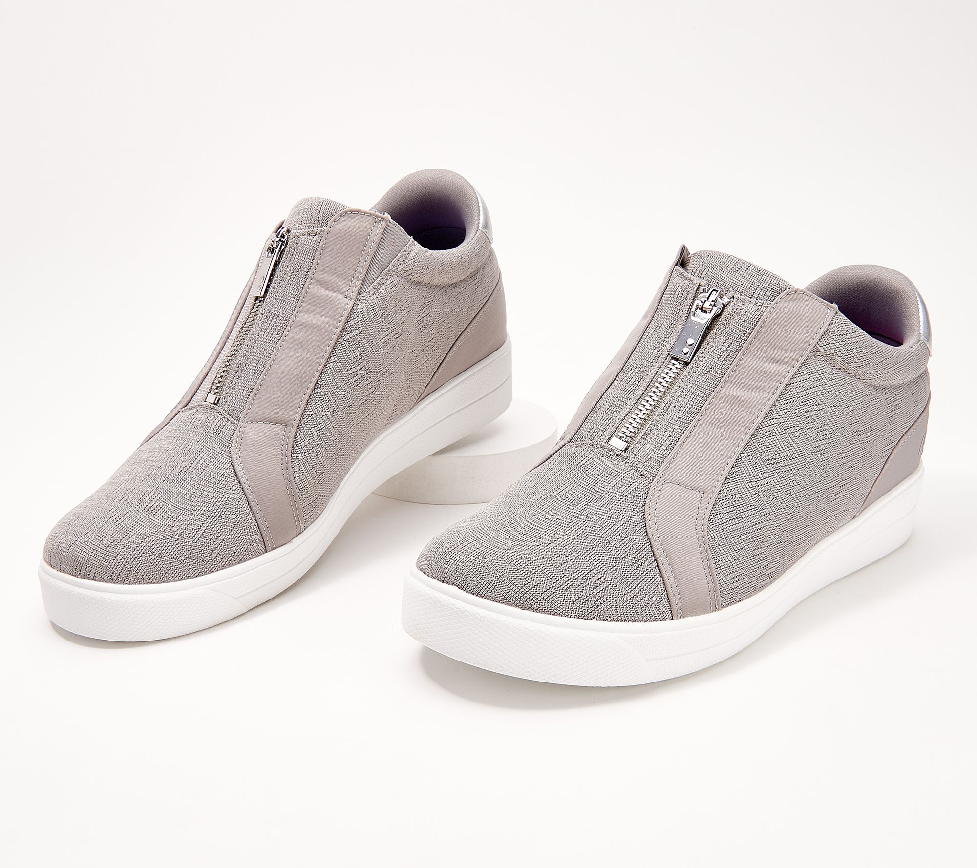 Ryka Wedge Sneakers with Zipper Detail Vibe