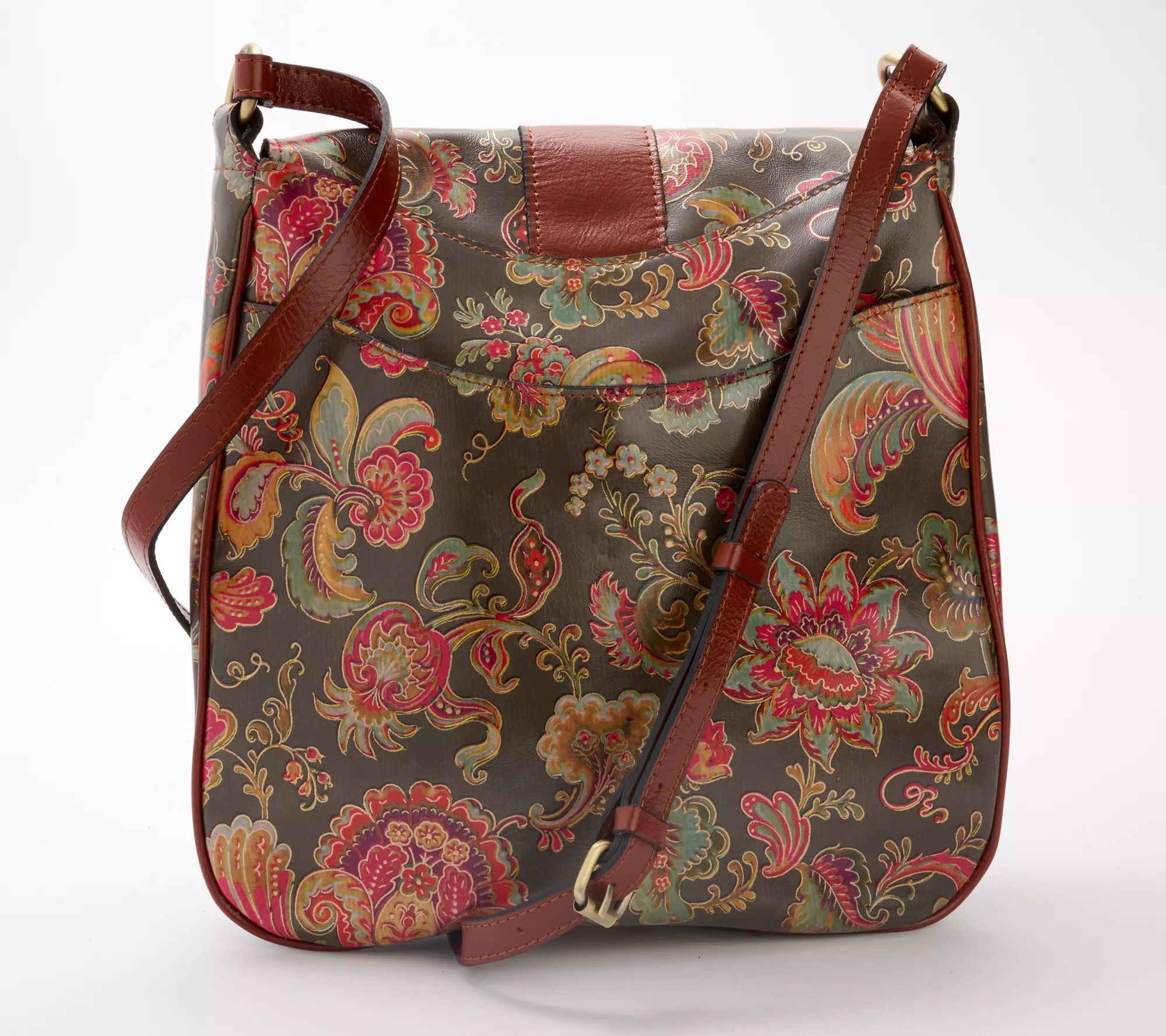 Patricia Nash Roana N/S Belted Leather Crossbody