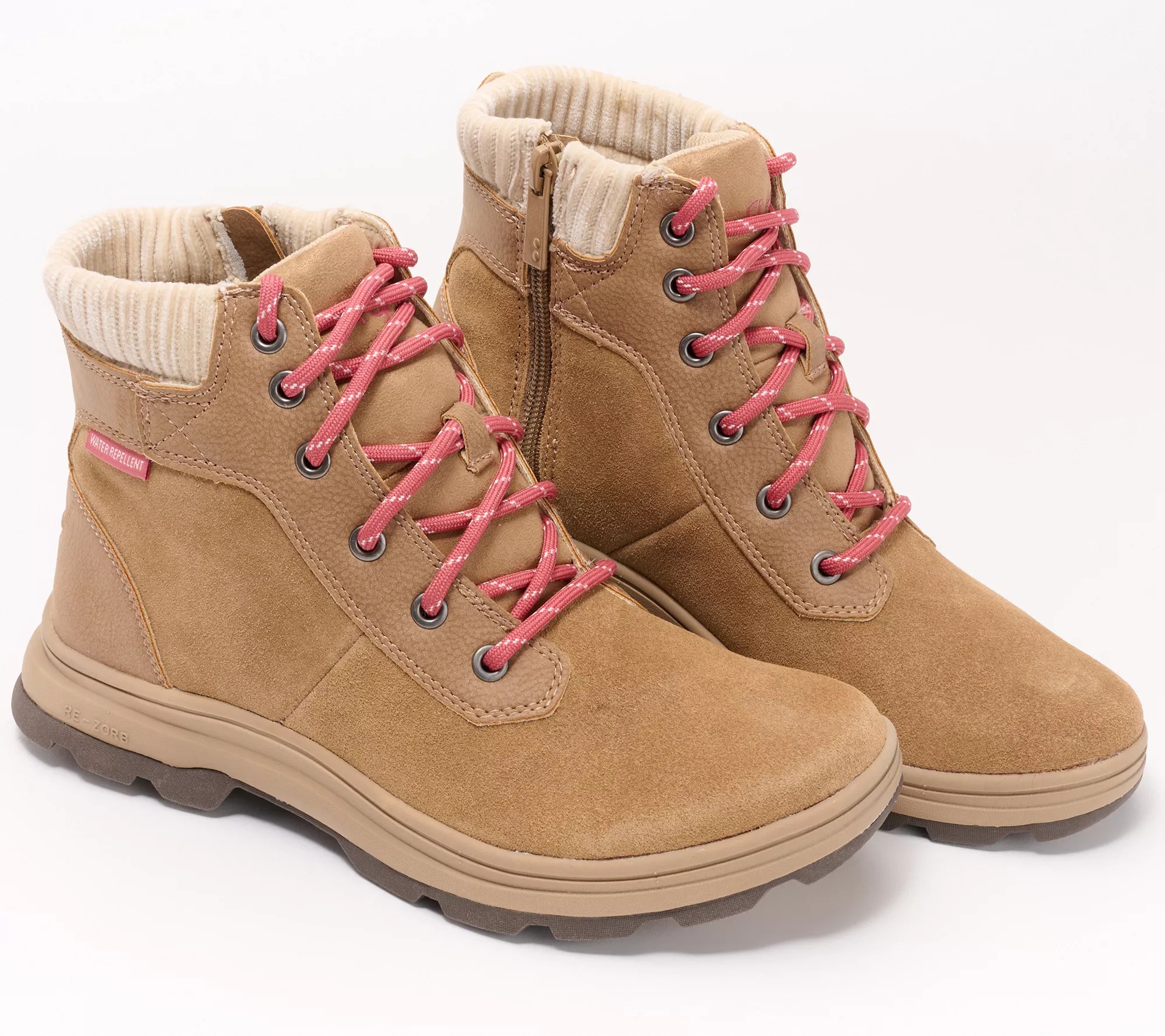 "As Is" Ryka Water Repellent Suede Ankle BootsBrunswick