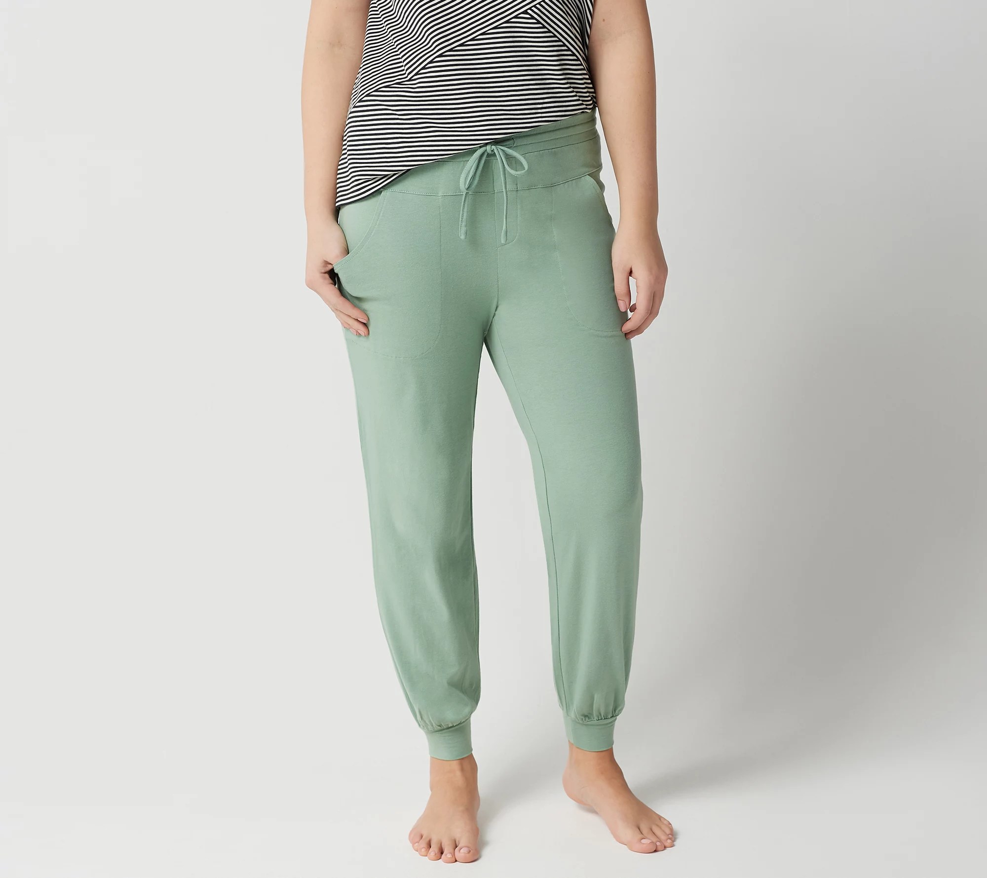 AnyBody Petite Cozy Knit Jogger Pants