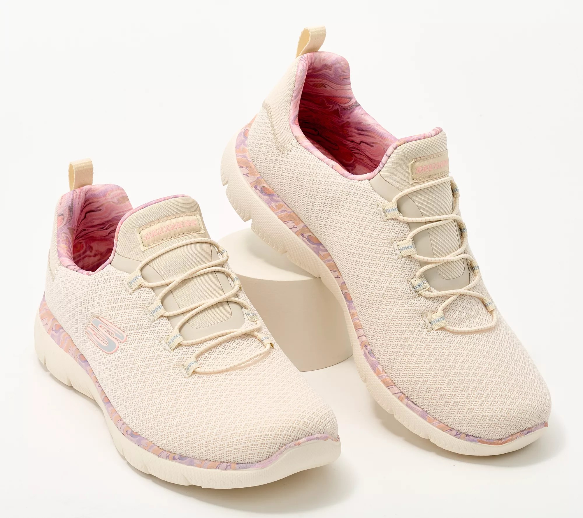 Skechers Summits Vegan Washable Bungee Sneakers Party Mix