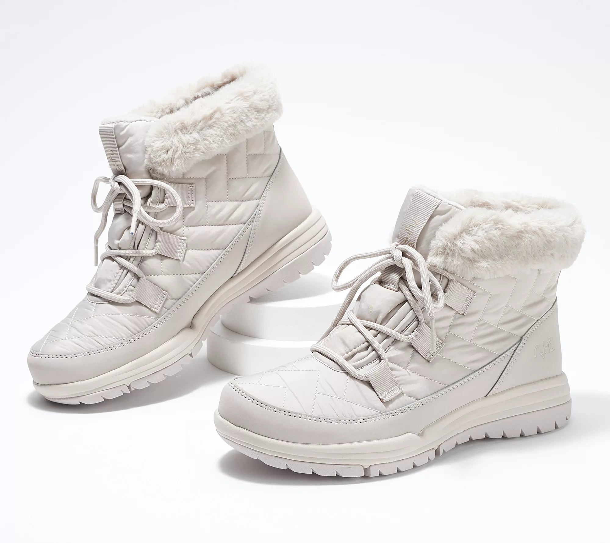 Ryka Waterproof Faux Fur Winter Boots Aubonne Lace