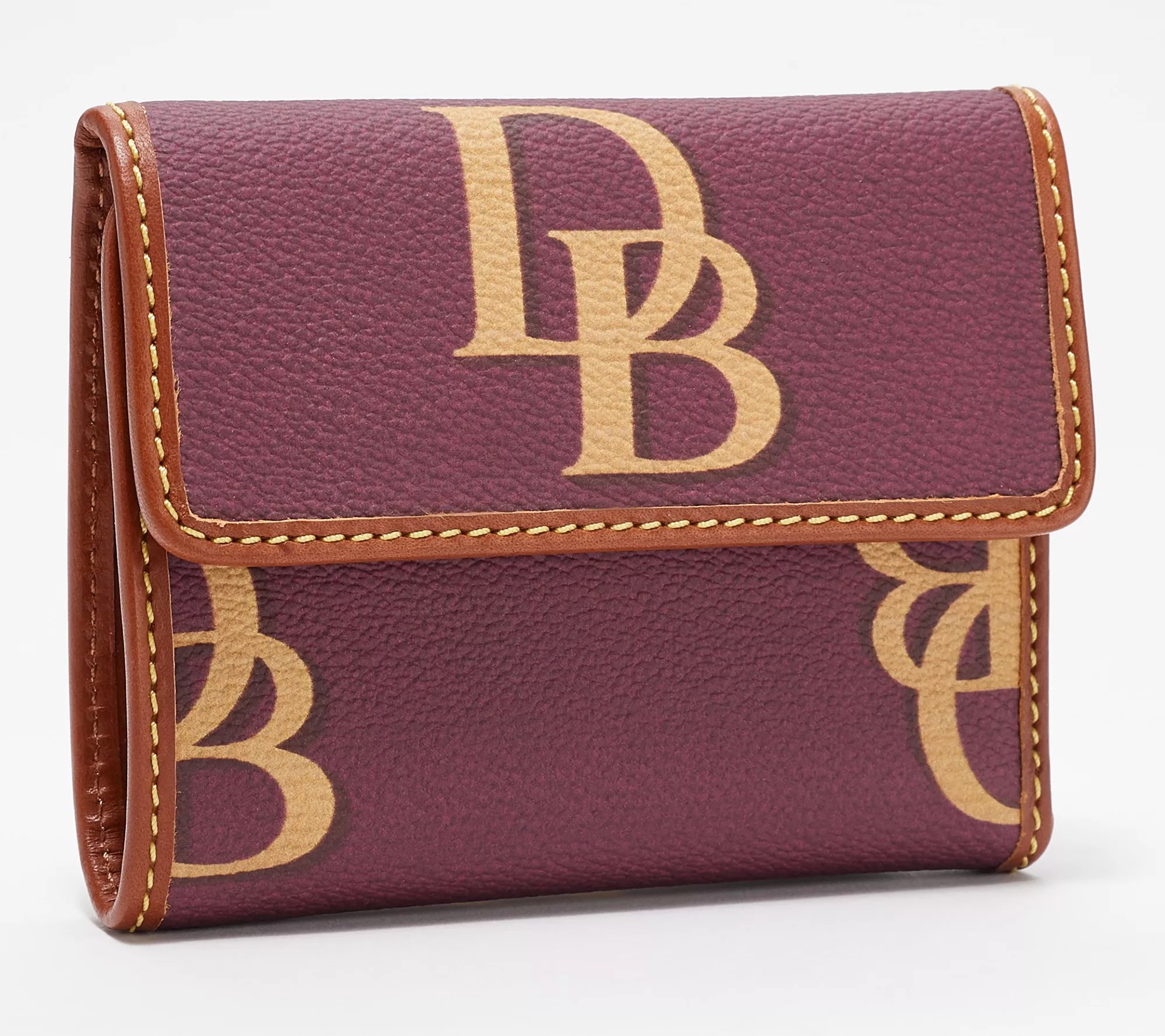 Dooney & Bourke Coated Cotton Monogram Small Wallet