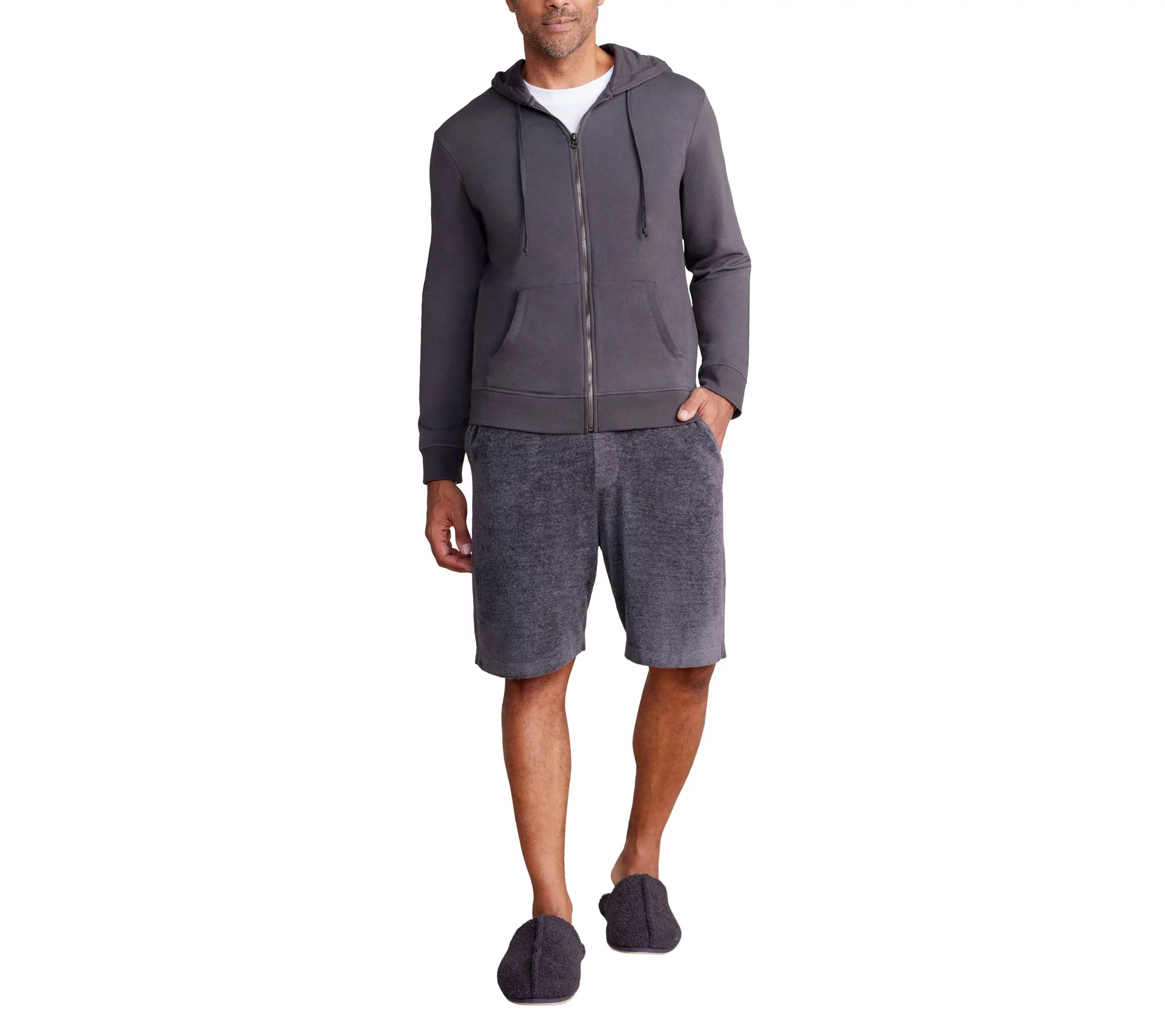 Barefoot Dreams Malibu Collection Mens Pima Cot ton Hoodie