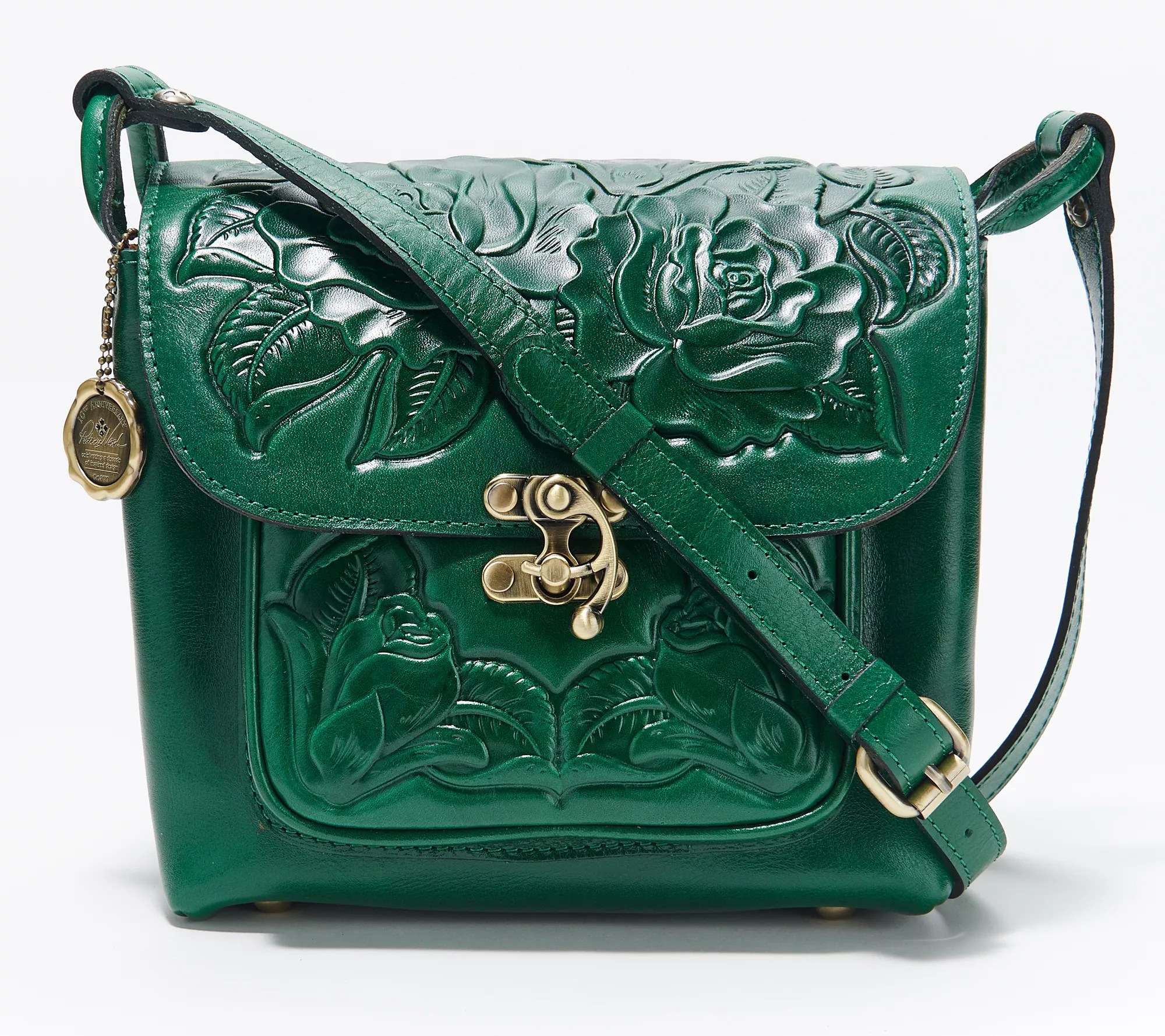 (QVC) Patricia Nash Leather Leandra Flap Crossbody