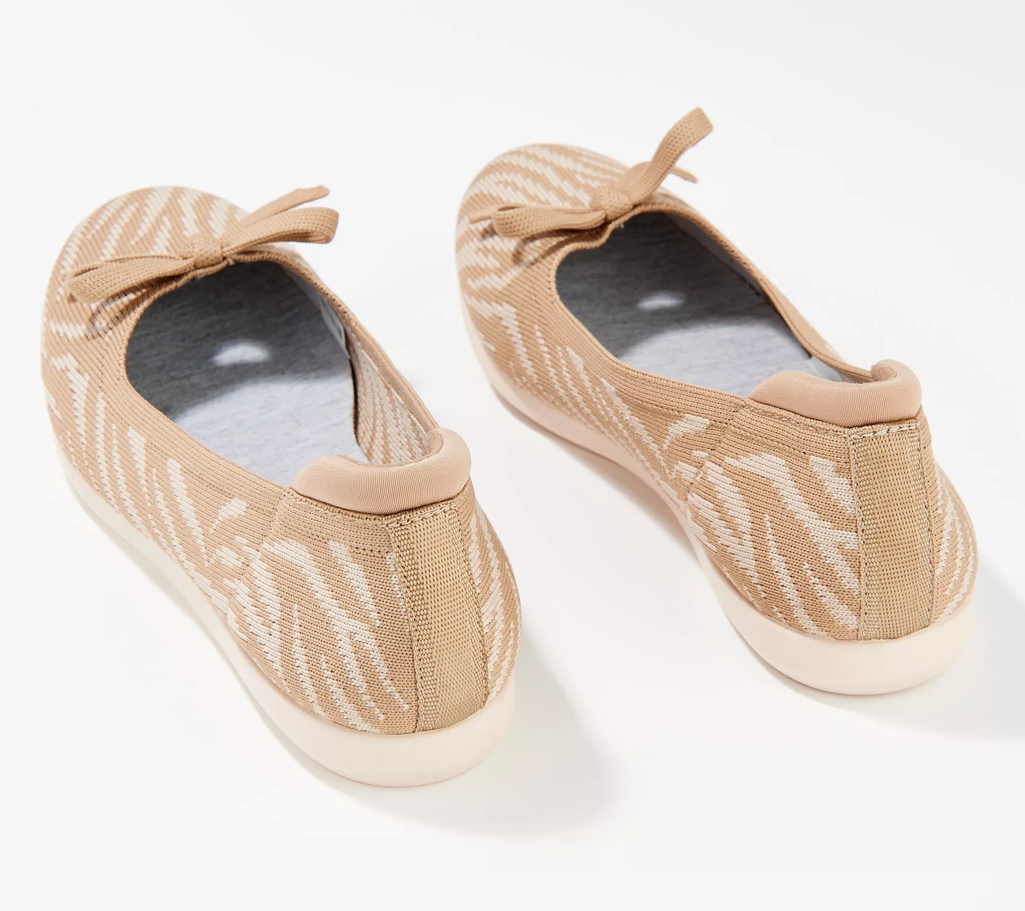 Clarks Cloudsteppers Washable Knit Bow Flats Carly Hope