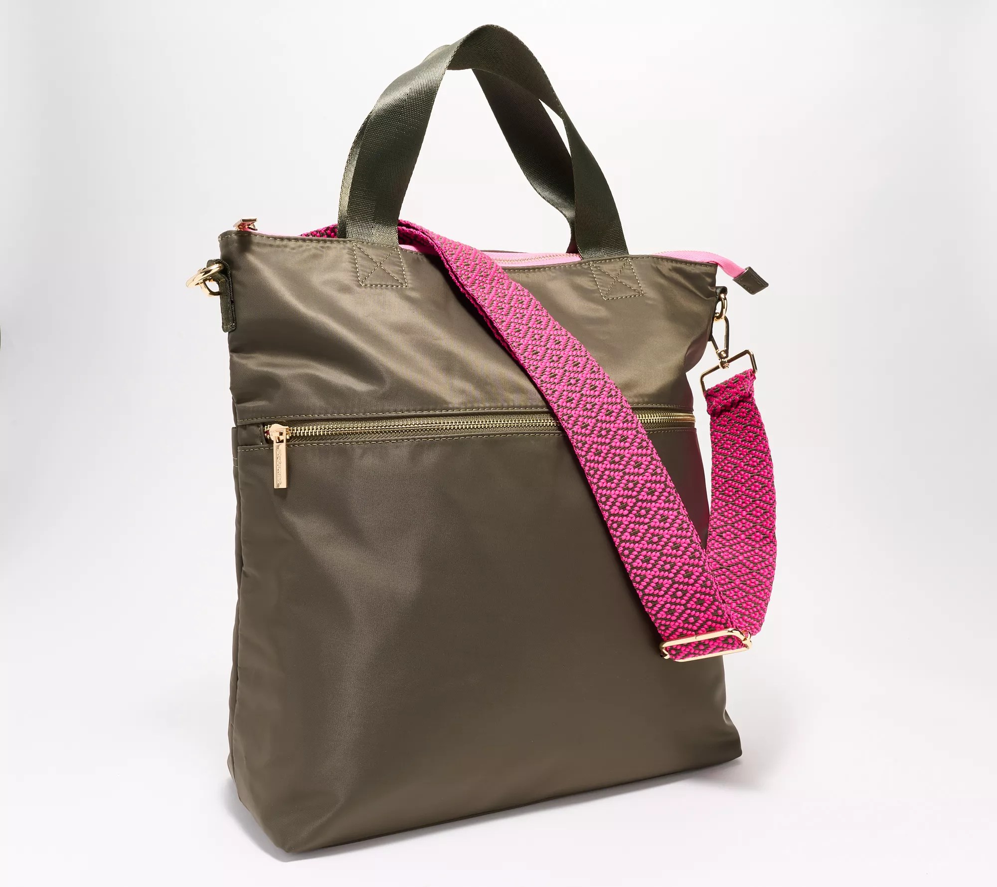 AHDORNED Nylon Large Convertible Messenger Bag