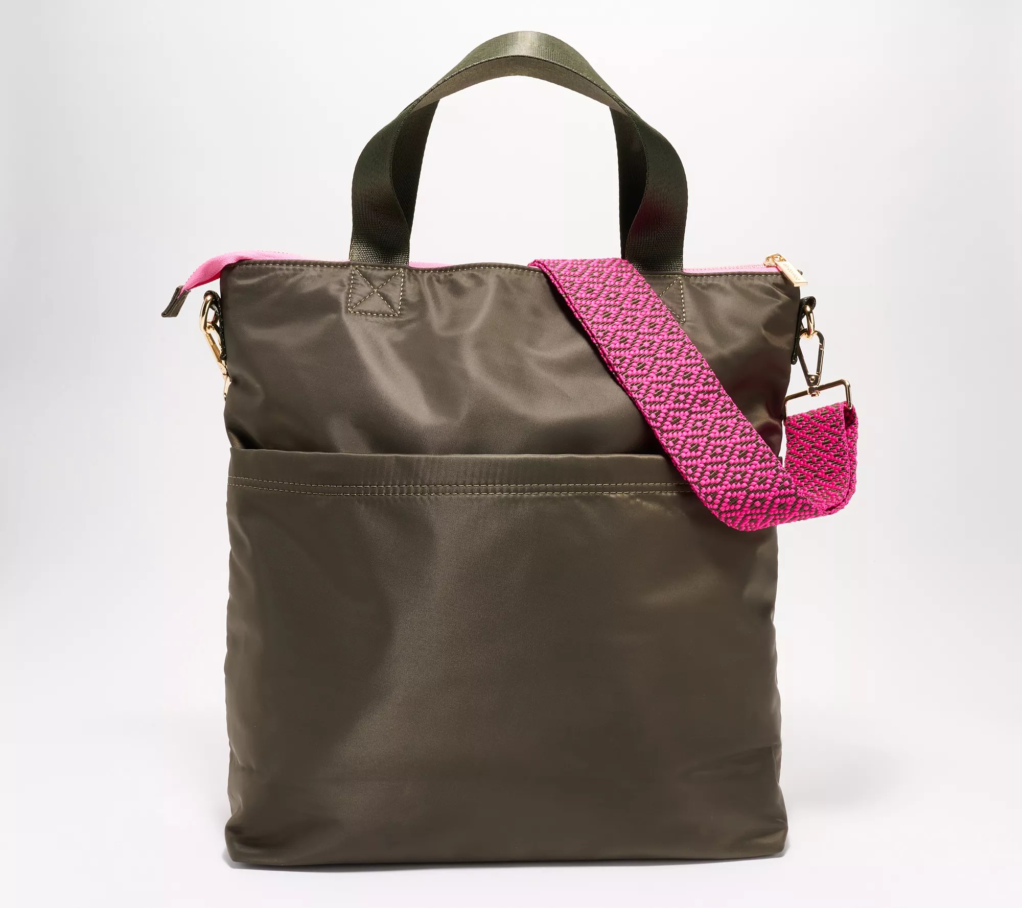 AHDORNED Nylon Large Convertible Messenger Bag