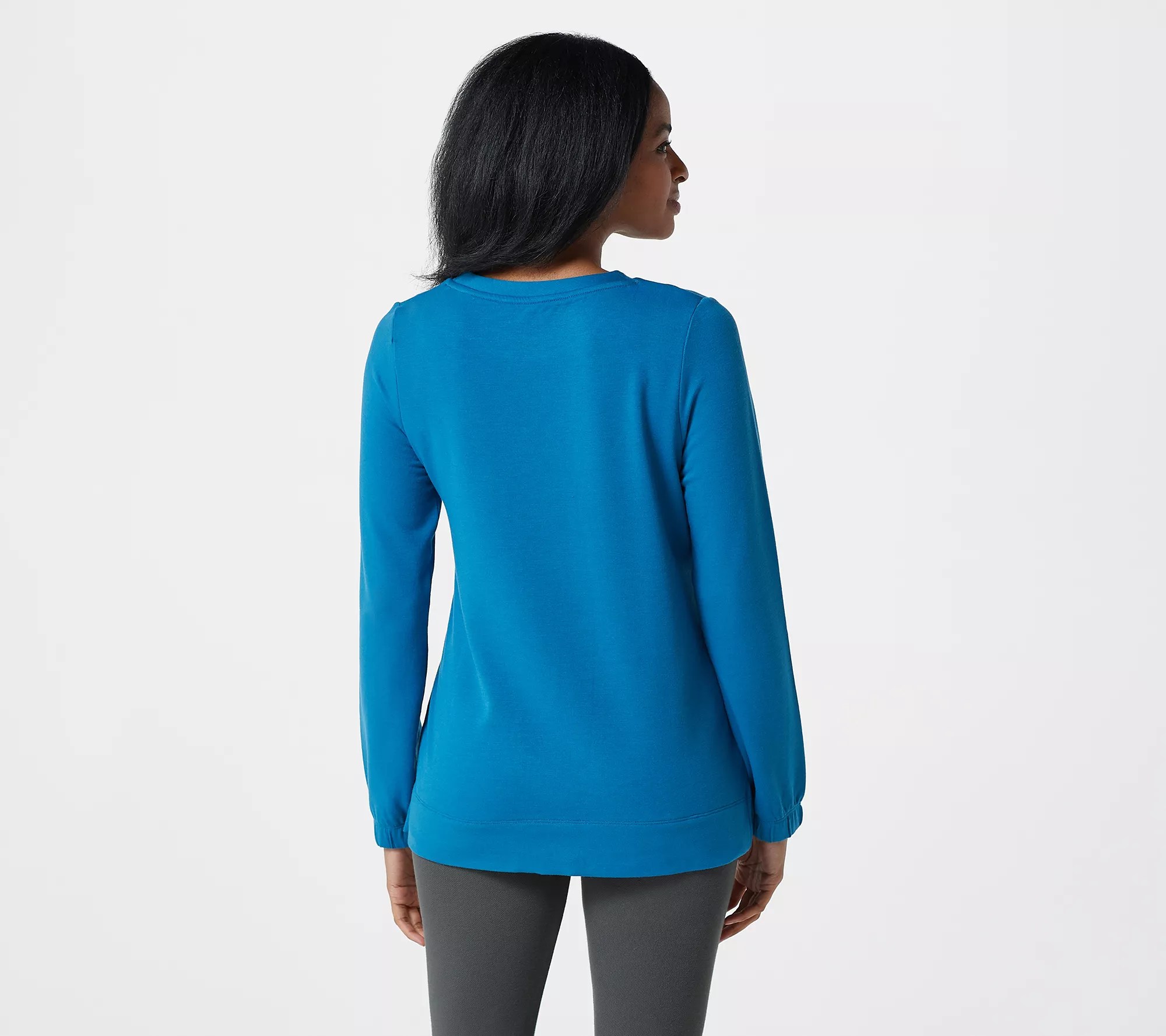 Cuddl Duds Comfortwear Crew Neck Pullover Top