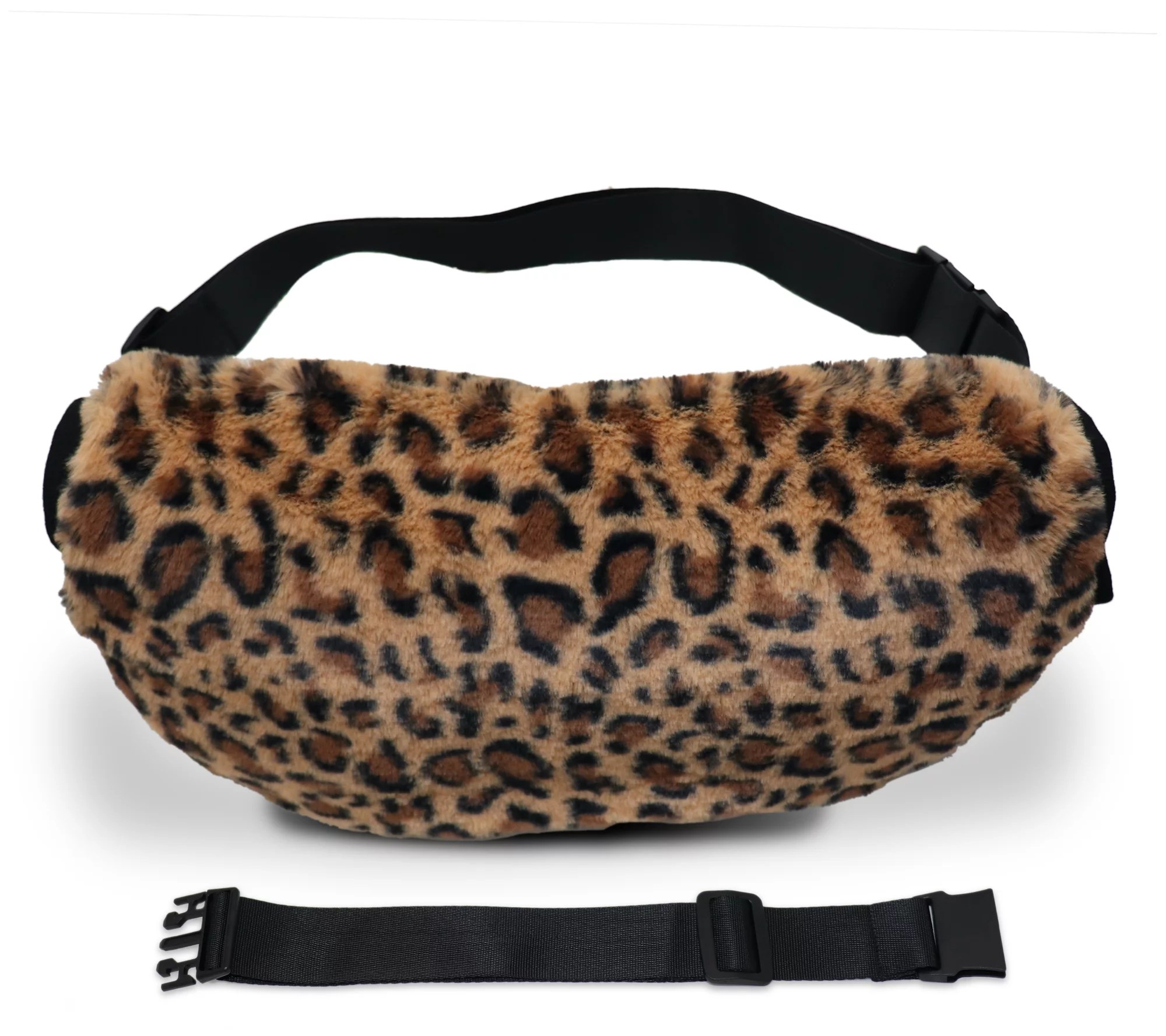 Sprigs Adjustable Faux Fur Hand Muff Belt Bag with Extender