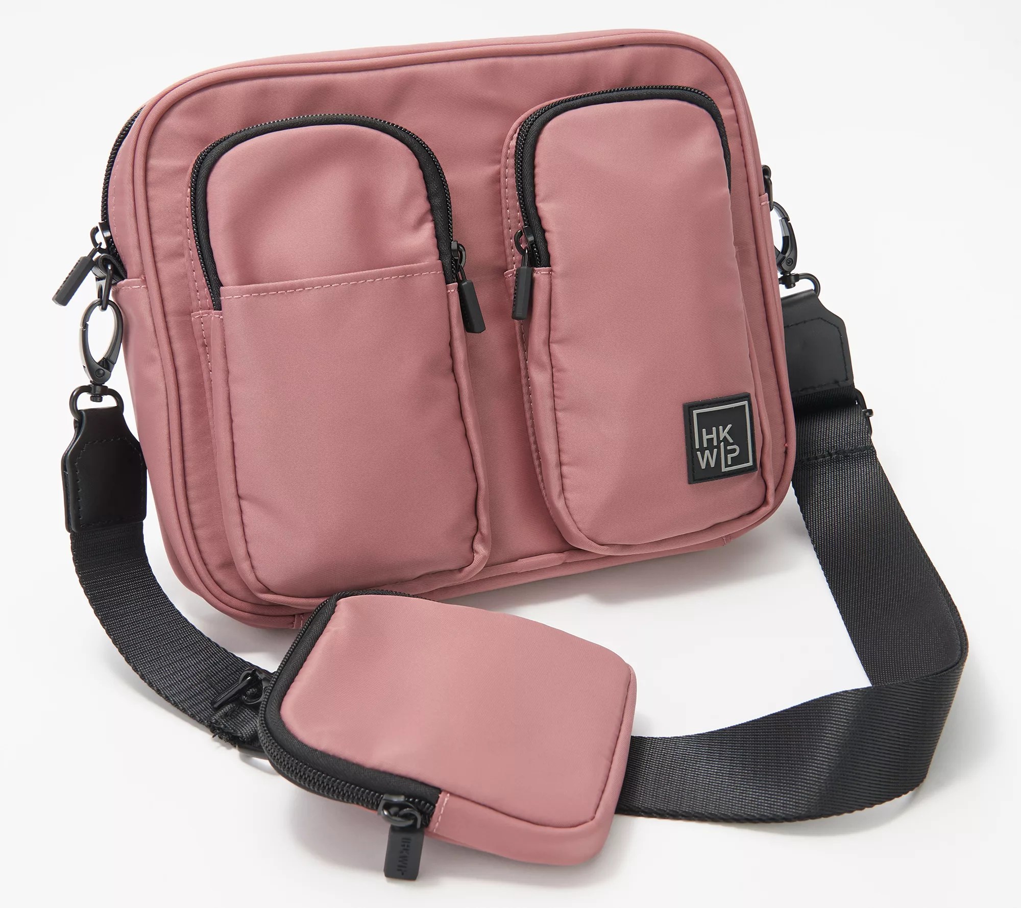 IHKWIP Nylon Crossbody w/ Detachable Accessory Pouch