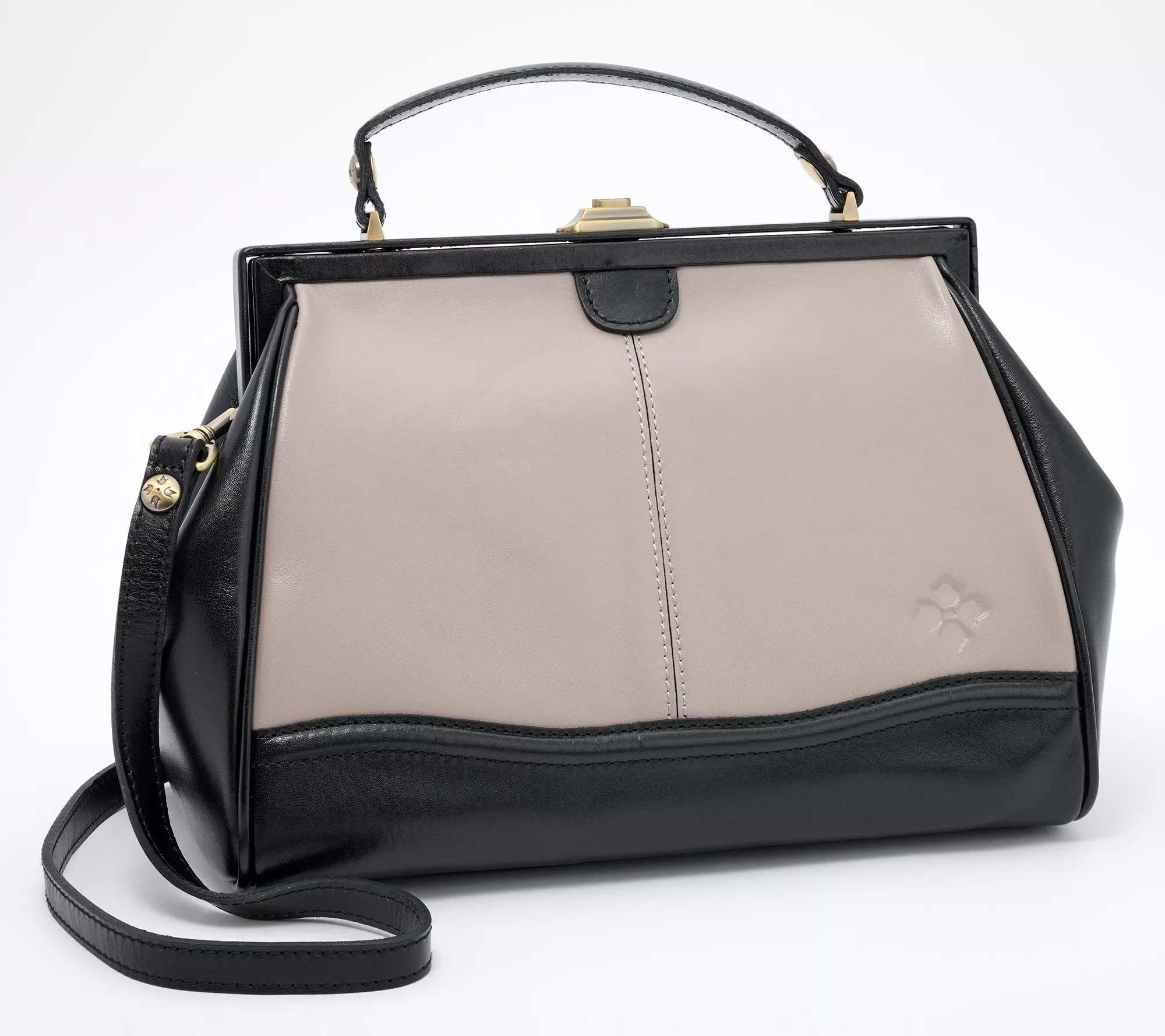 Patricia Nash Discovery Brianza Leather Frame Bag