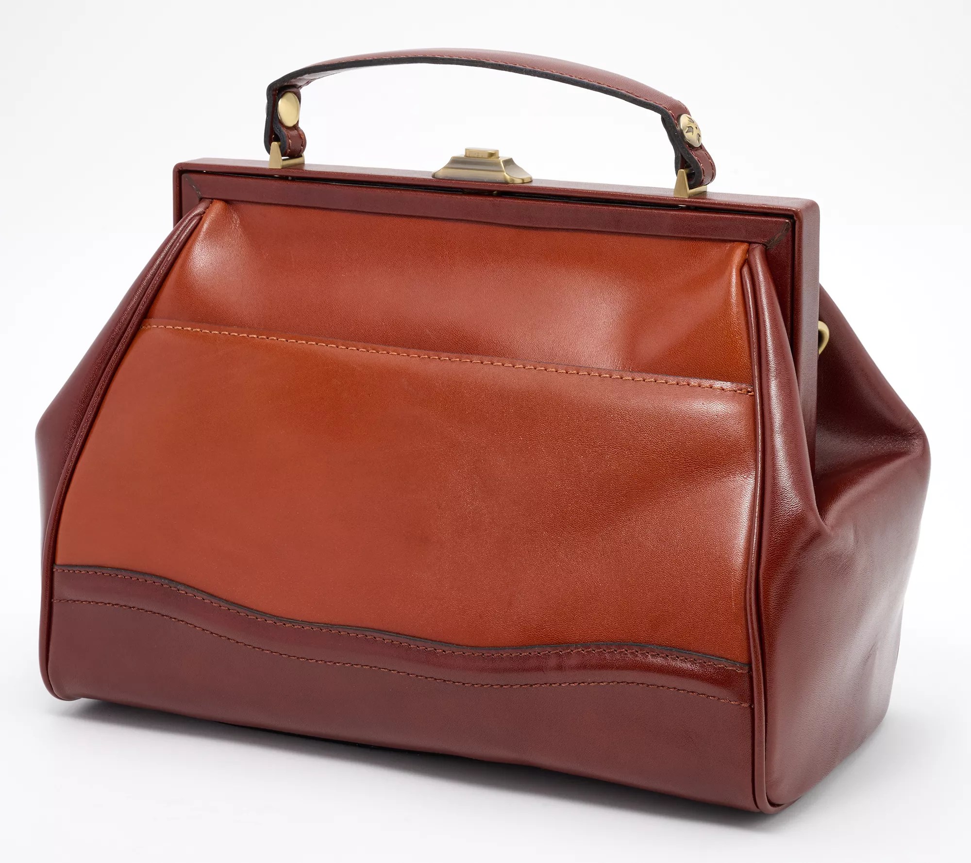 Patricia Nash Discovery Brianza Leather Frame Bag
