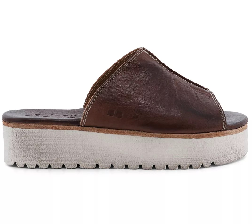 BED STU Leather Platform Slide Sandals Fairlee II
