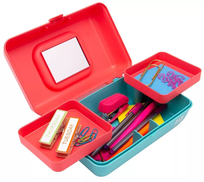 Caboodles Pretty In Petite Train Make Up Organizer Travel Case